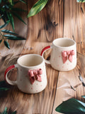 Blush Bow Mugs