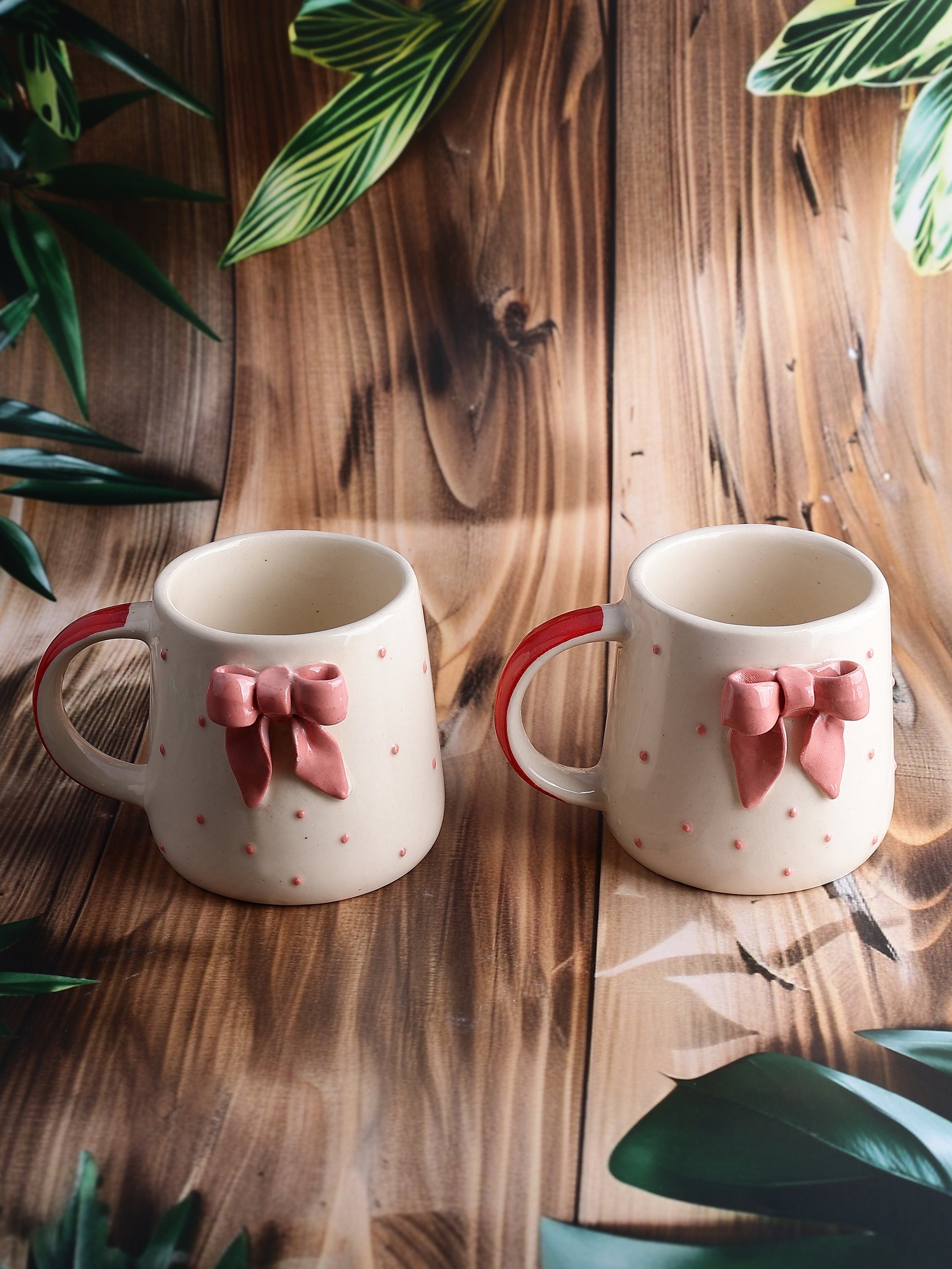 Blush Bow Mugs
