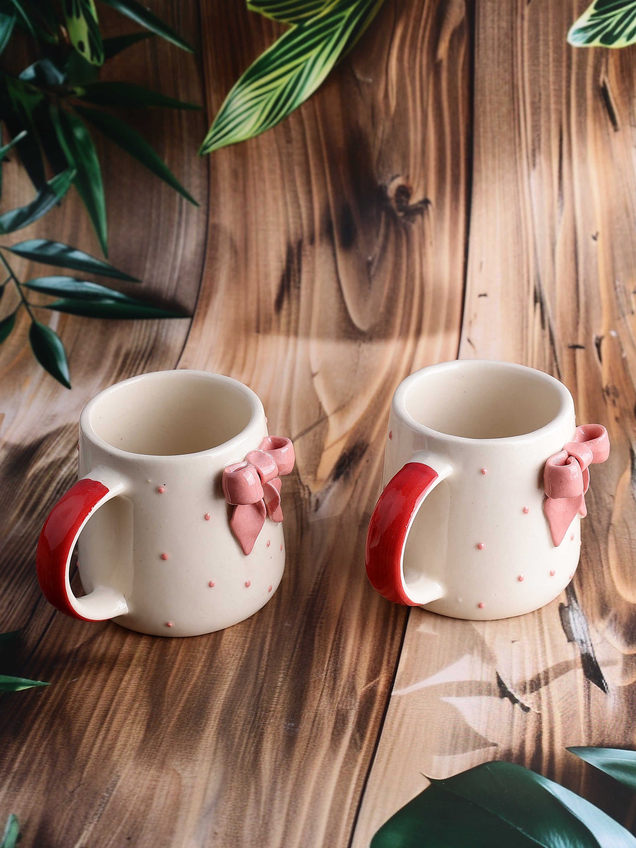 Blush Bow Mugs