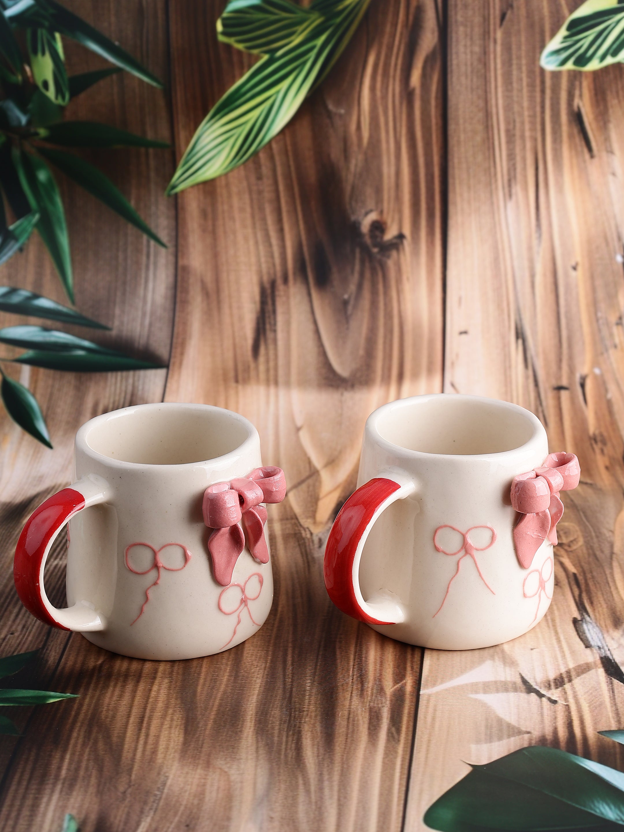 Rosy Bow Mugs