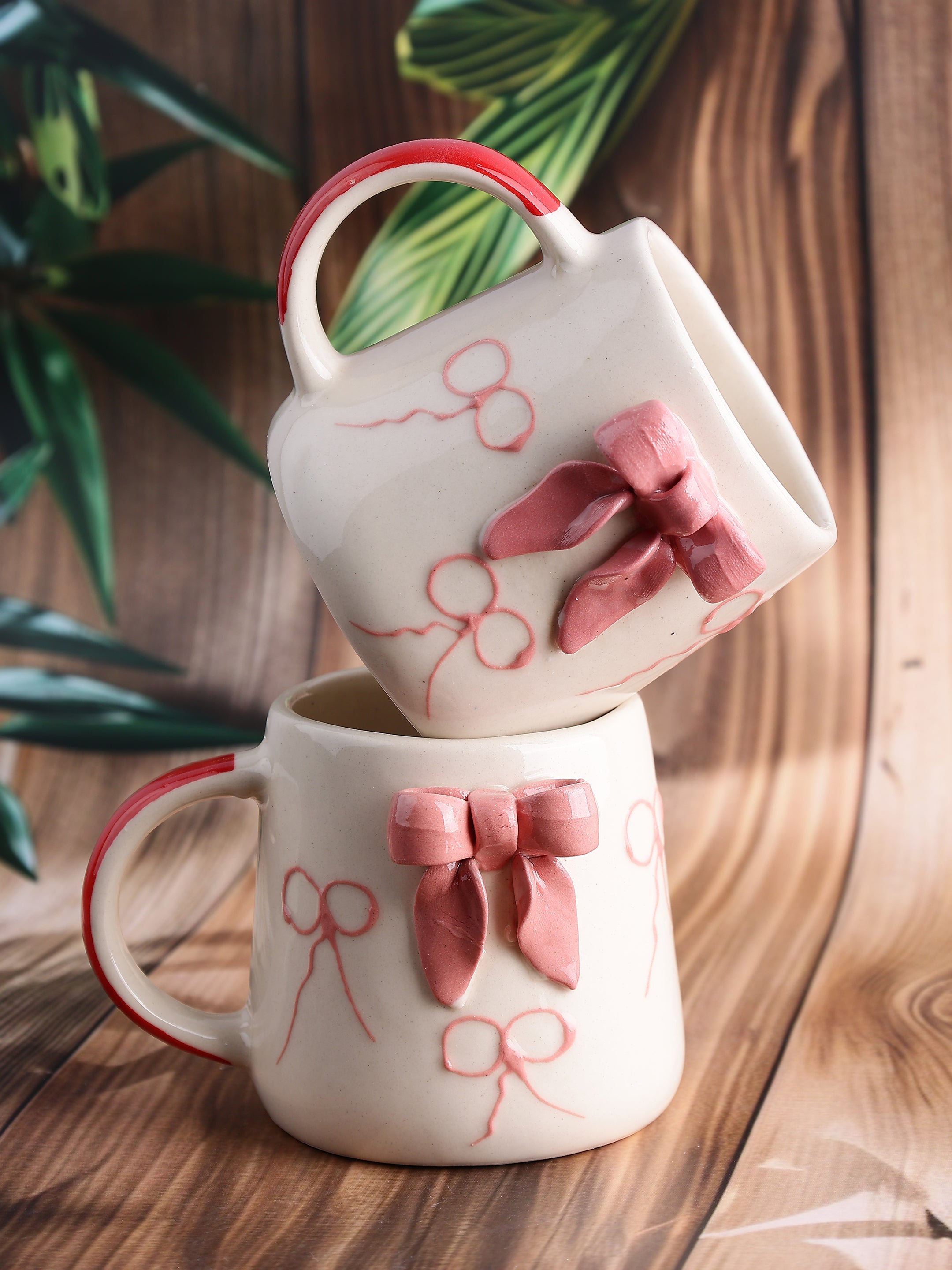 Rosy Bow Mugs