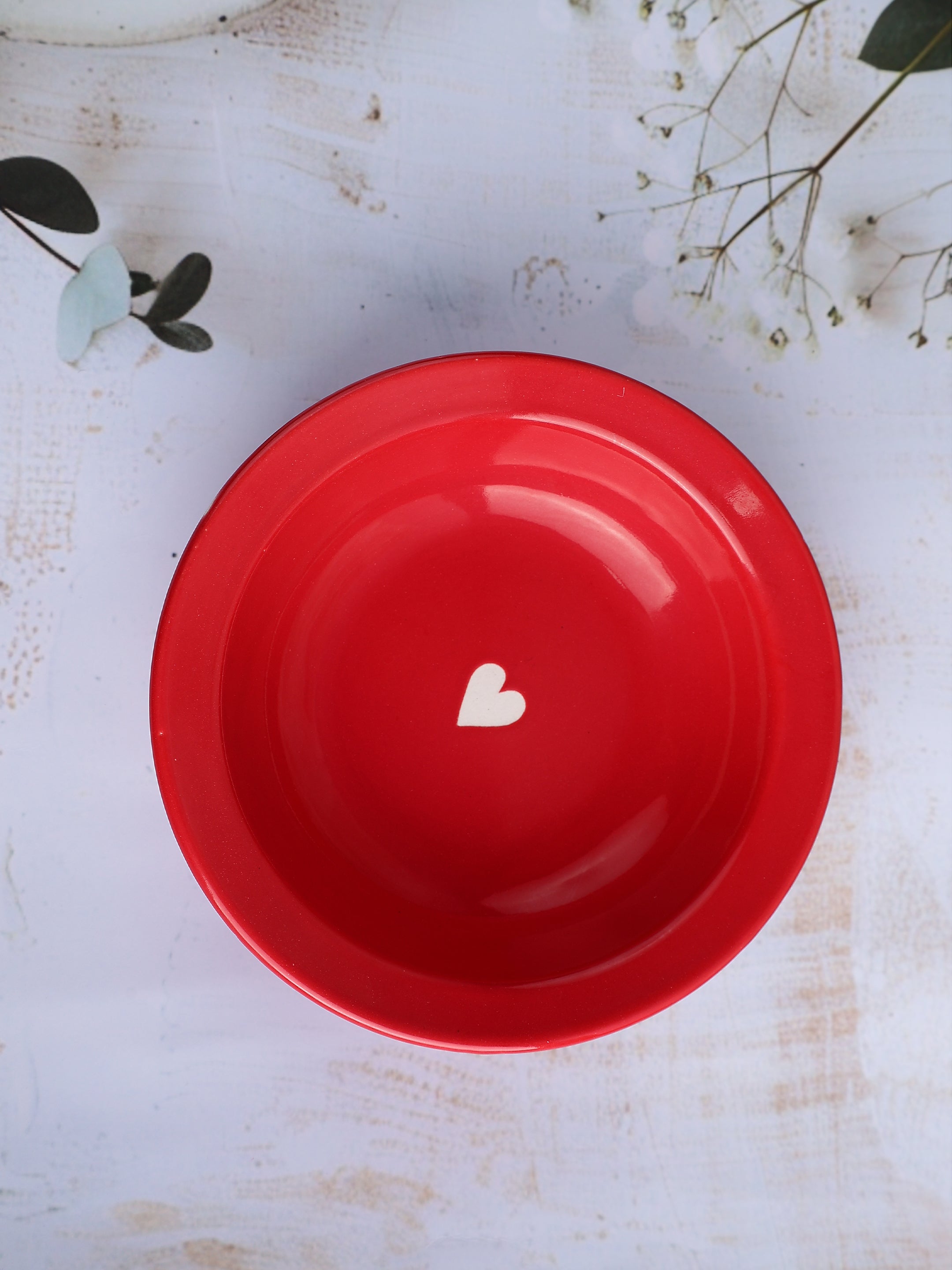 Valentine Heart Pasta Plate
