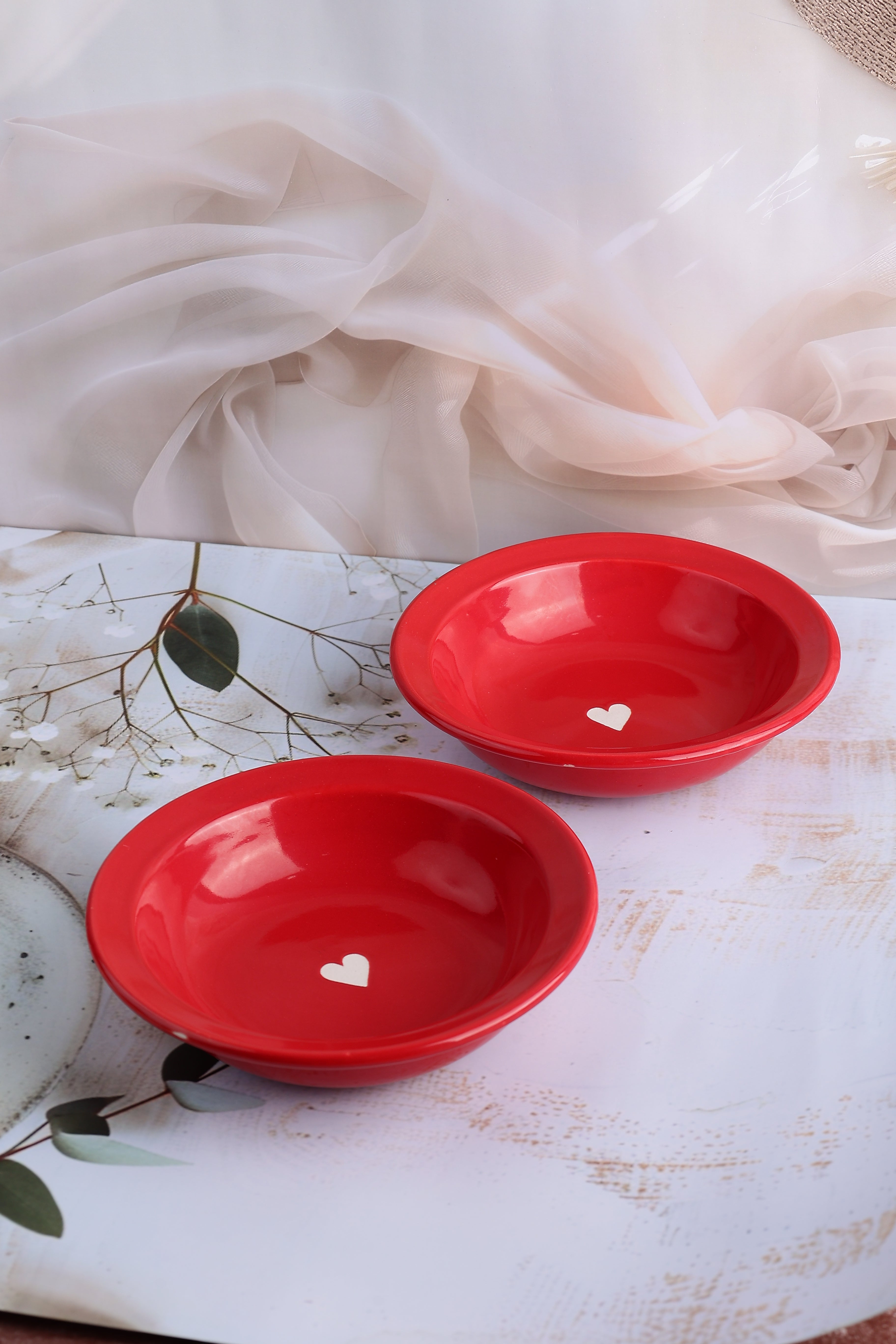 Valentine Heart Pasta Plate