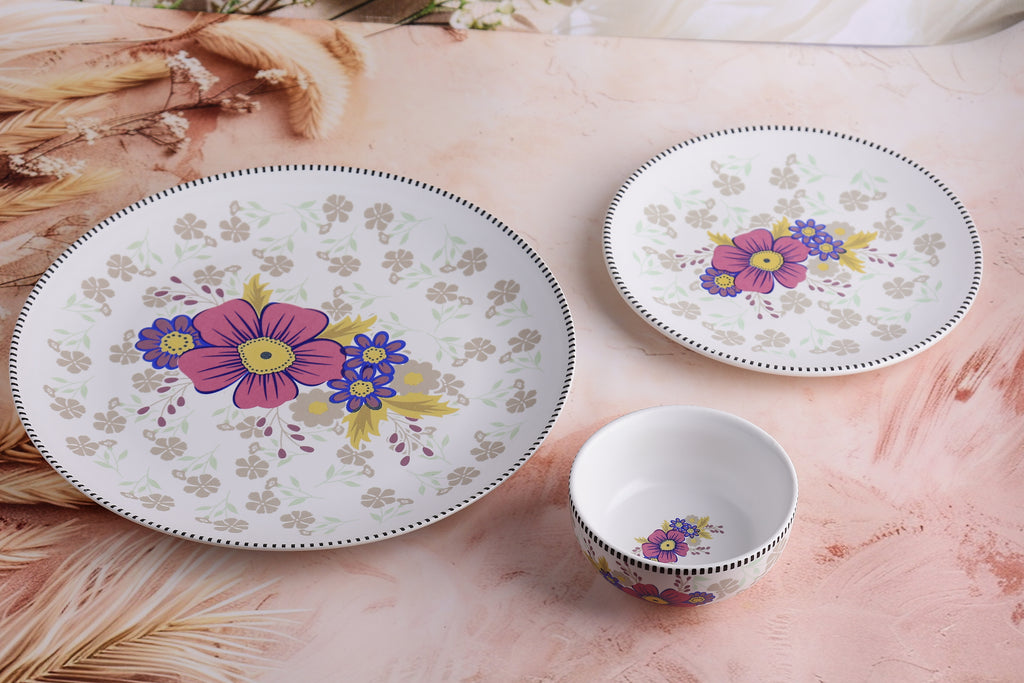 Floral Harmony Dinner Set