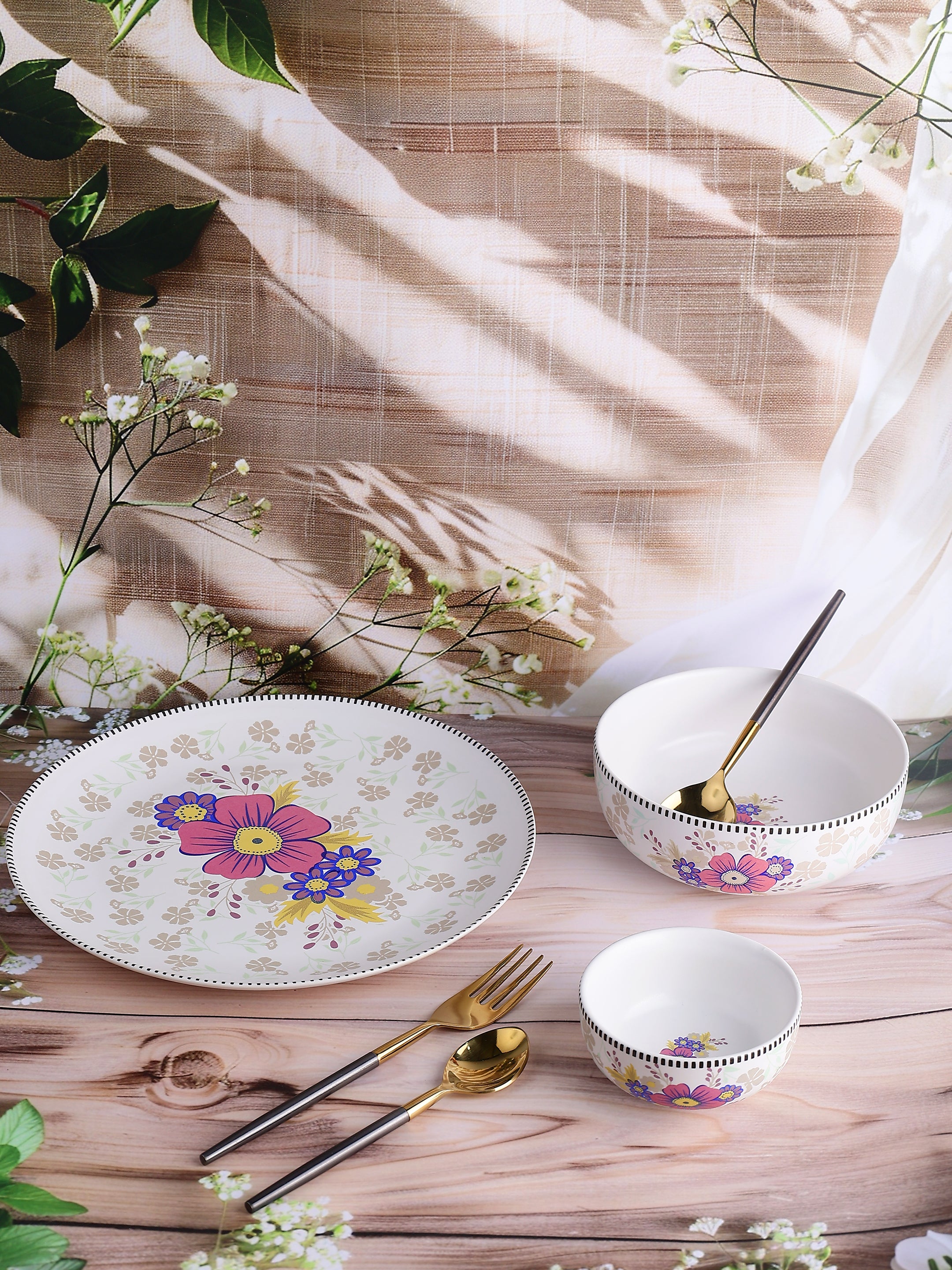 Floral Harmony Dinner Set