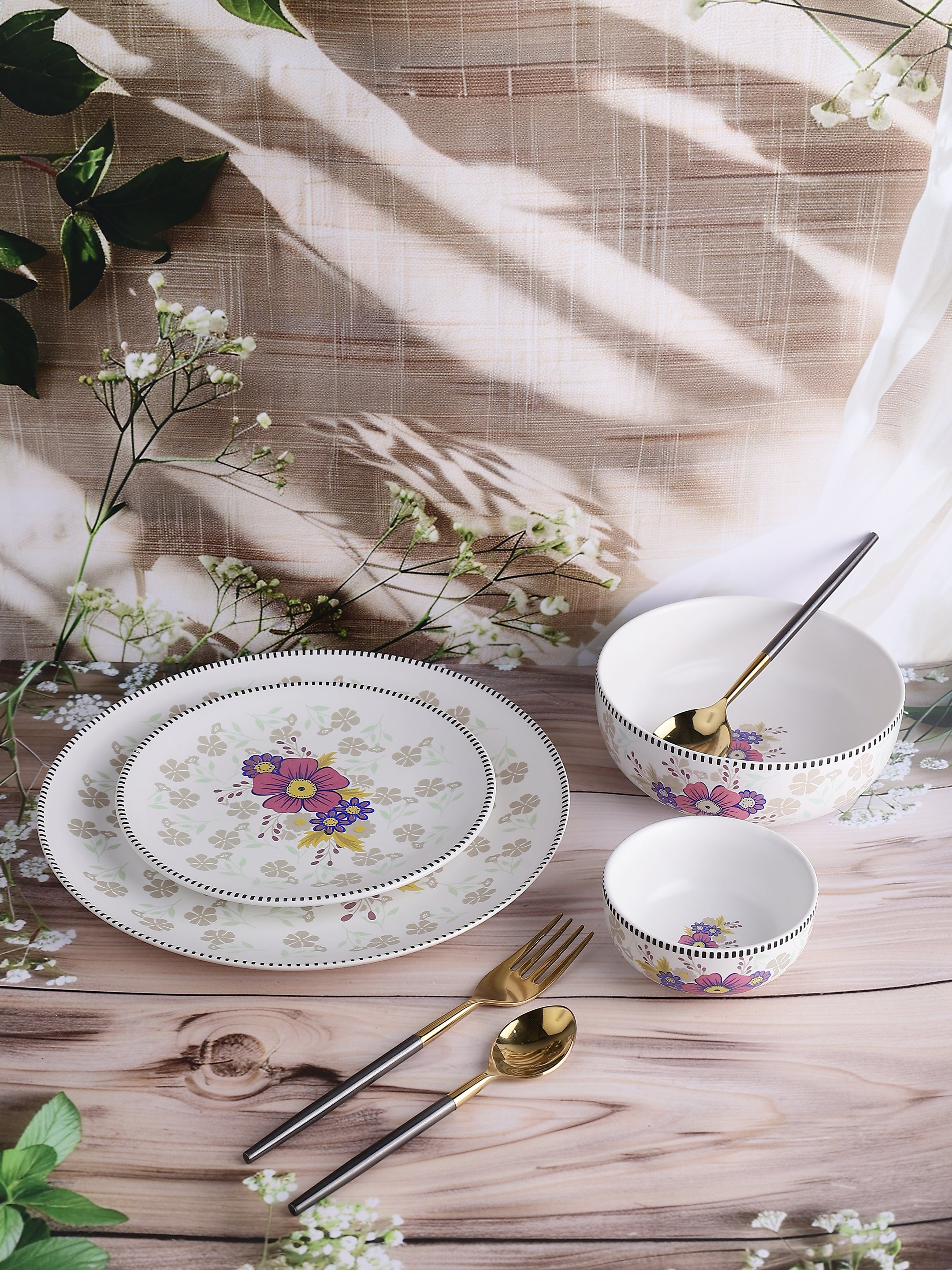 Floral Harmony Dinner Set