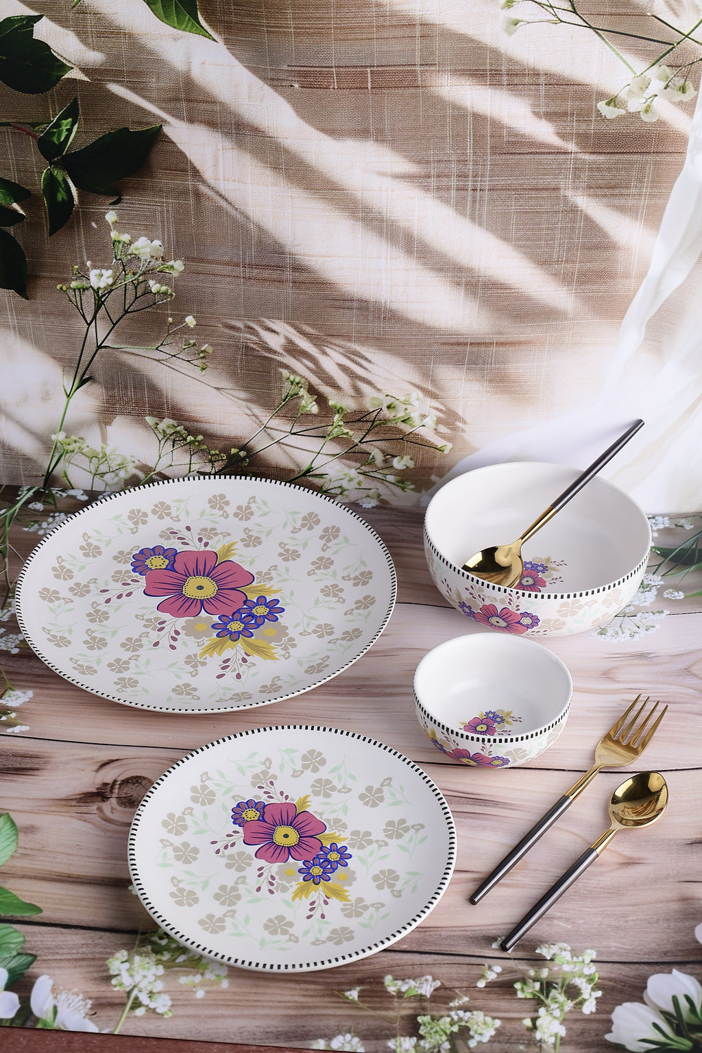 Floral Harmony Dinner Set