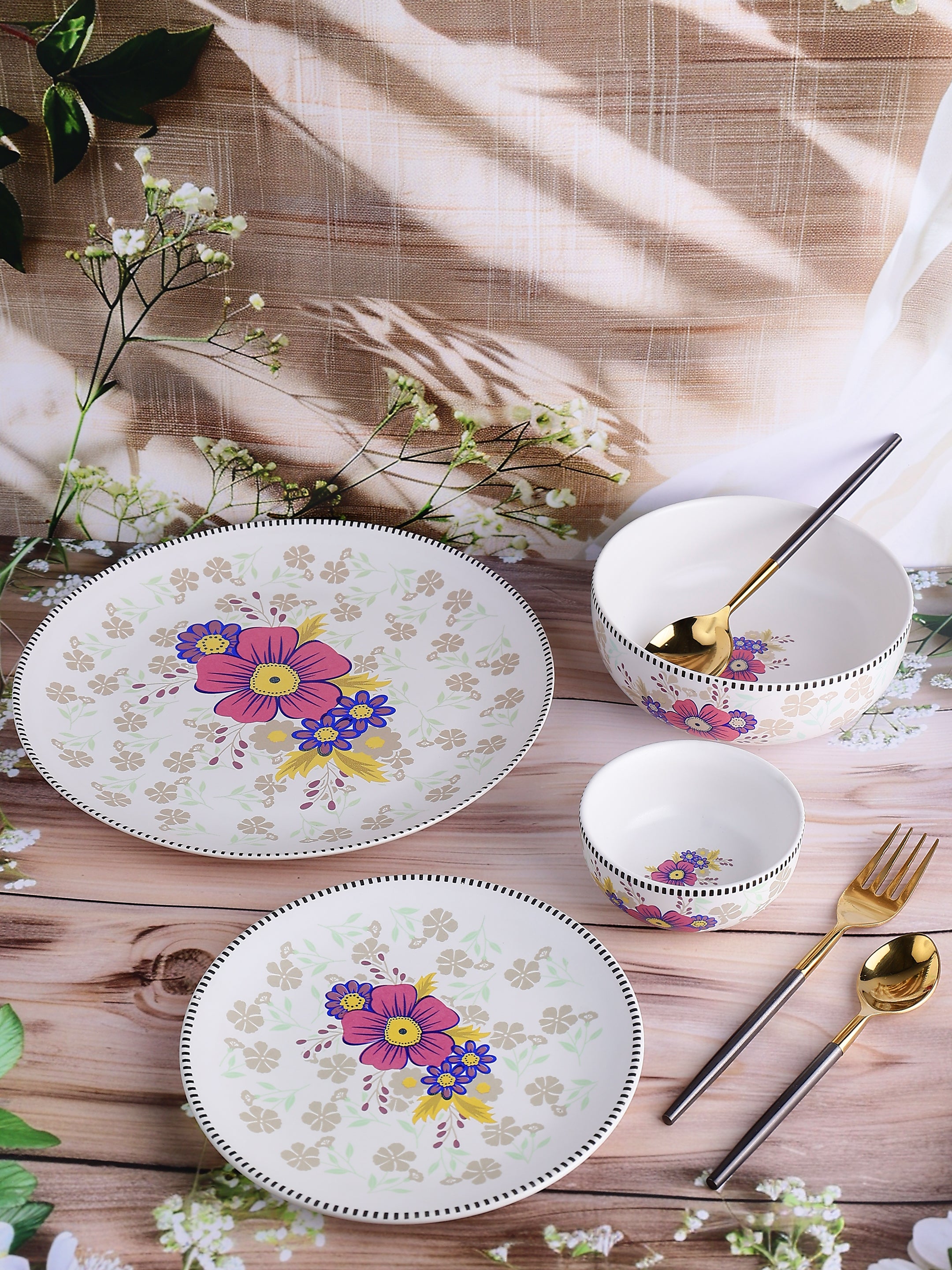 Floral Harmony Dinner Set