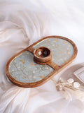 Willow Bloom Wooden Platter