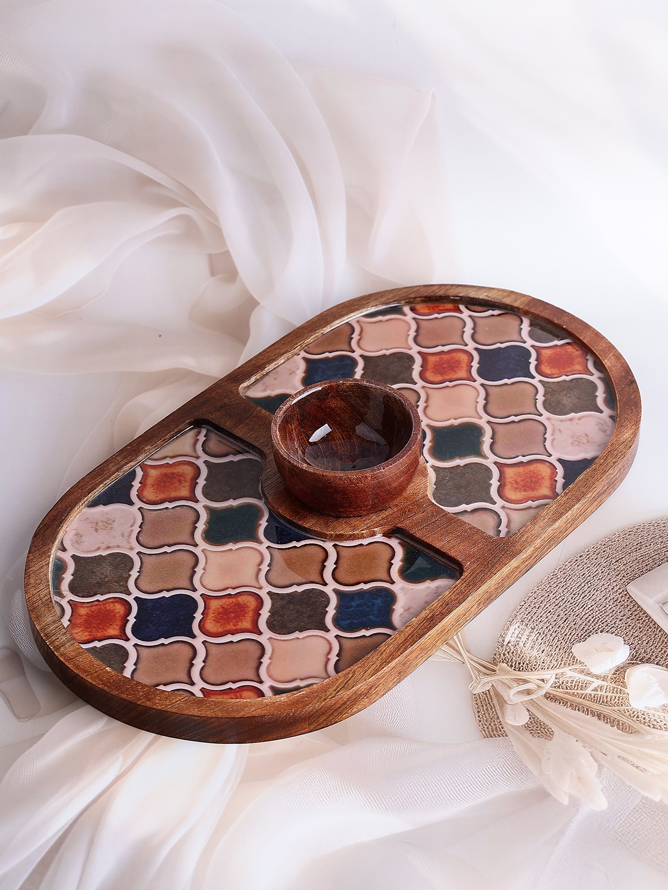 Tessera Wooden Platter