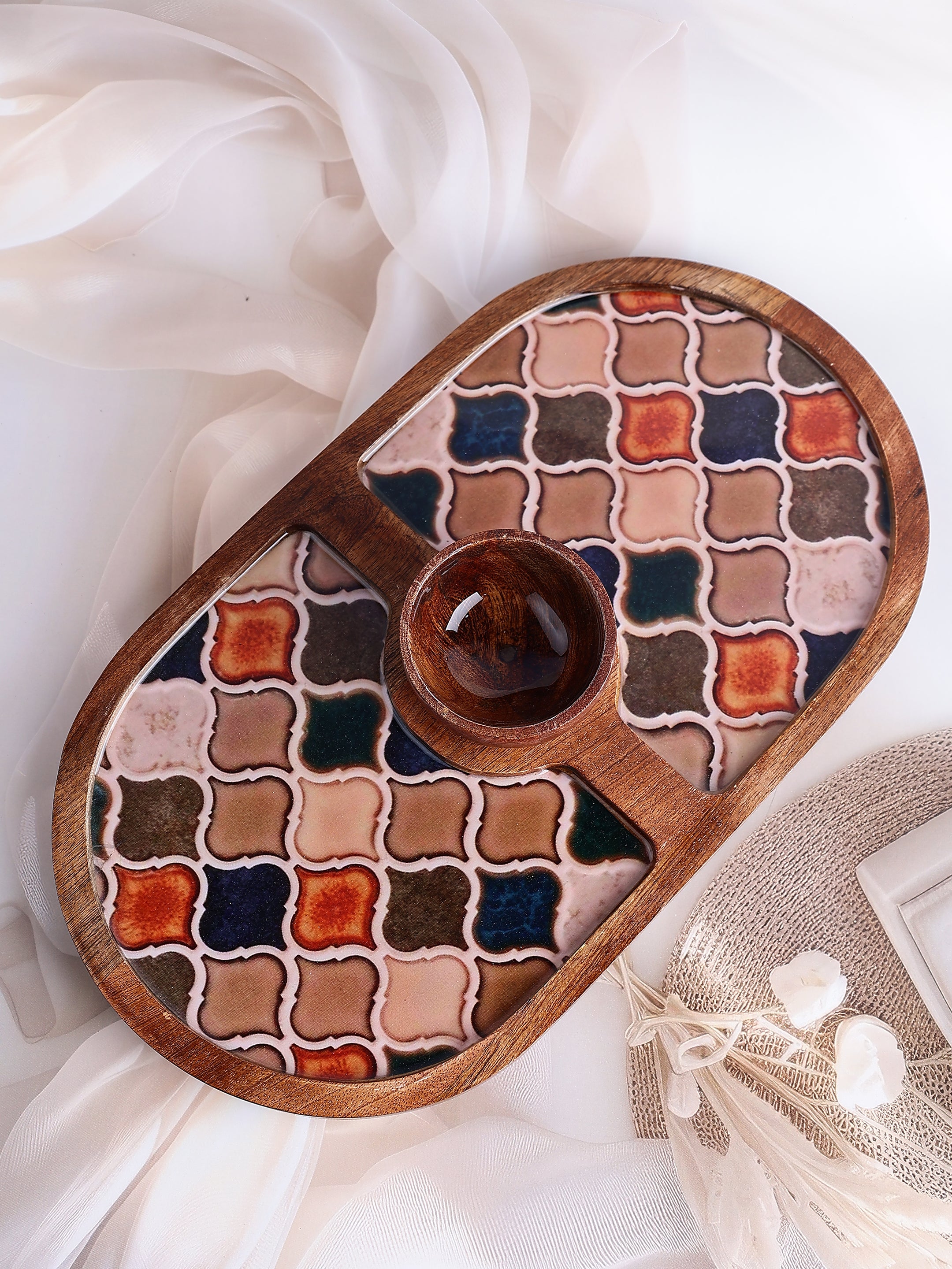 Tessera Wooden Platter