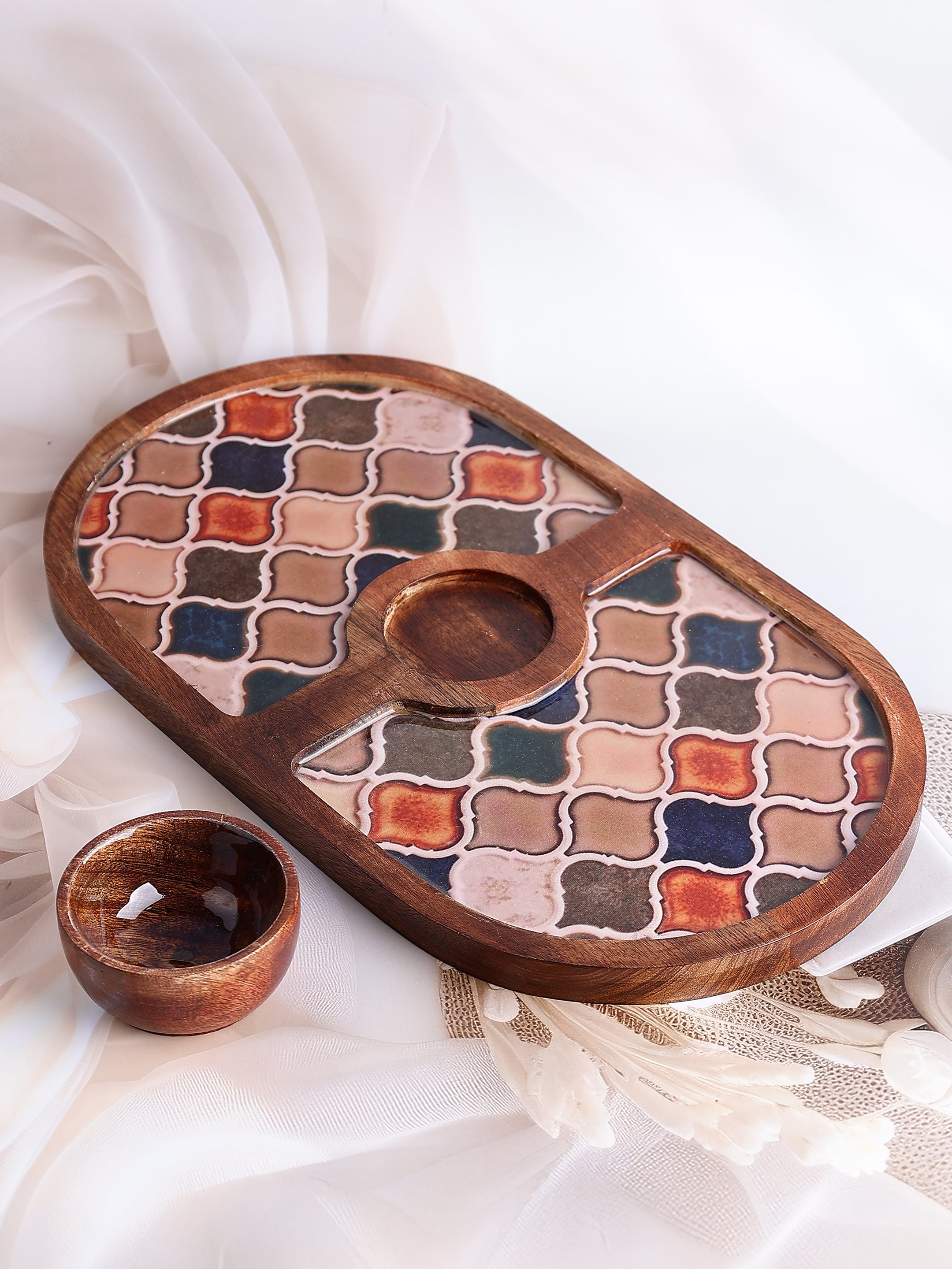 Tessera Wooden Platter