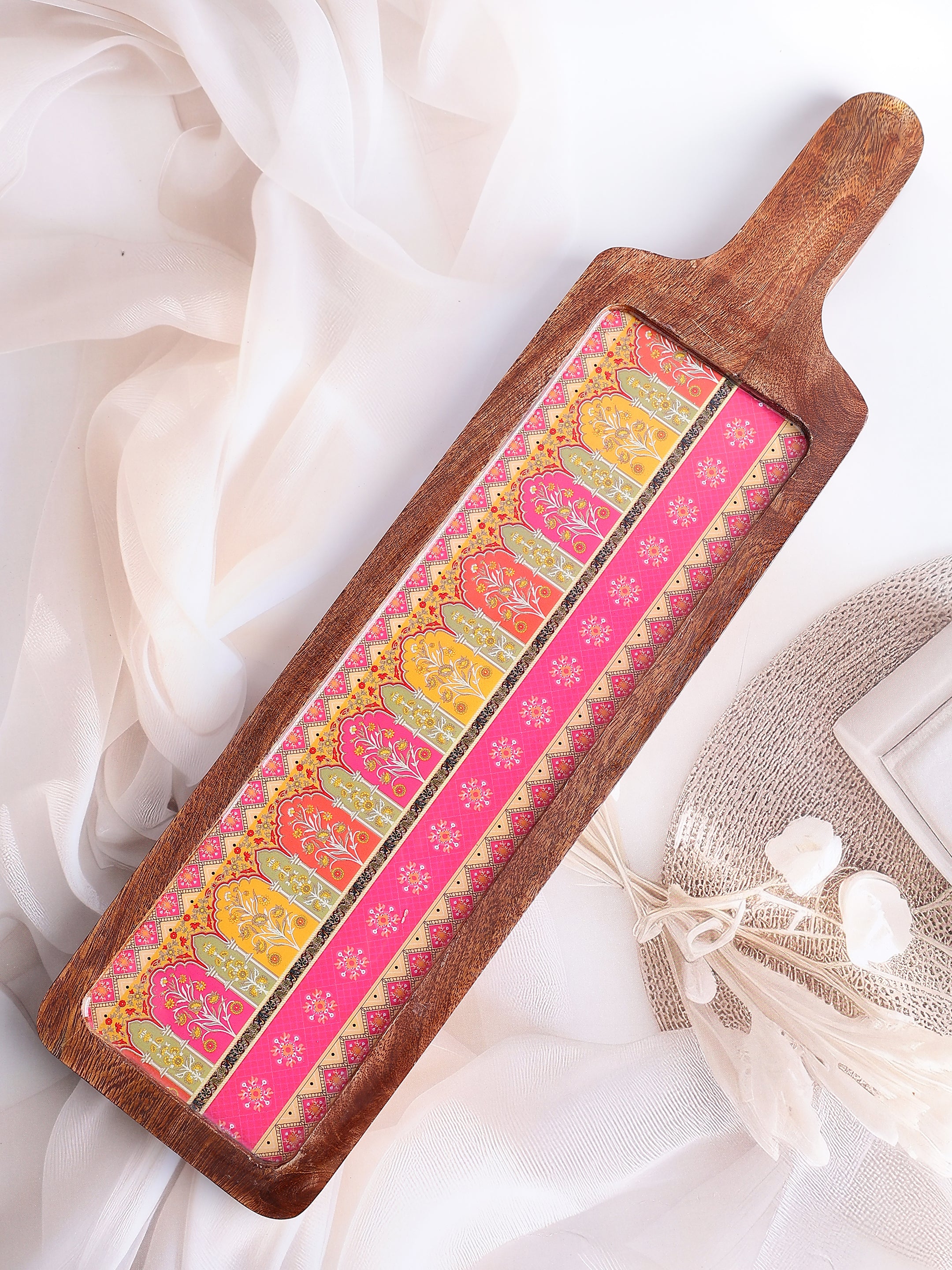 Boho Bazar Wooden Platter