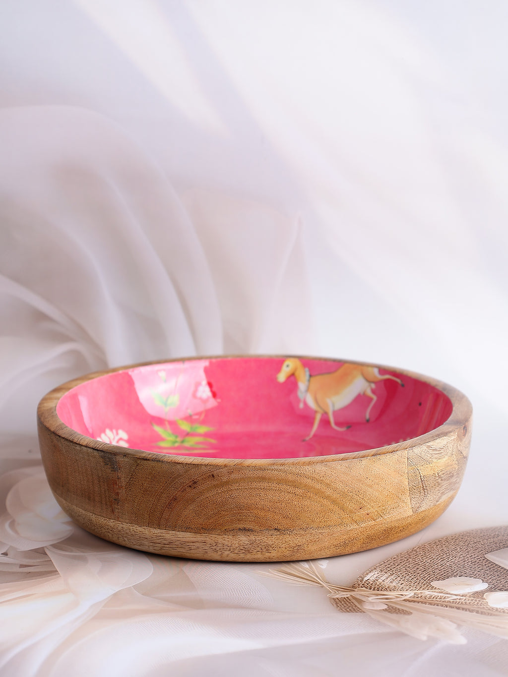 Jaipur Trails Wooden Bowl