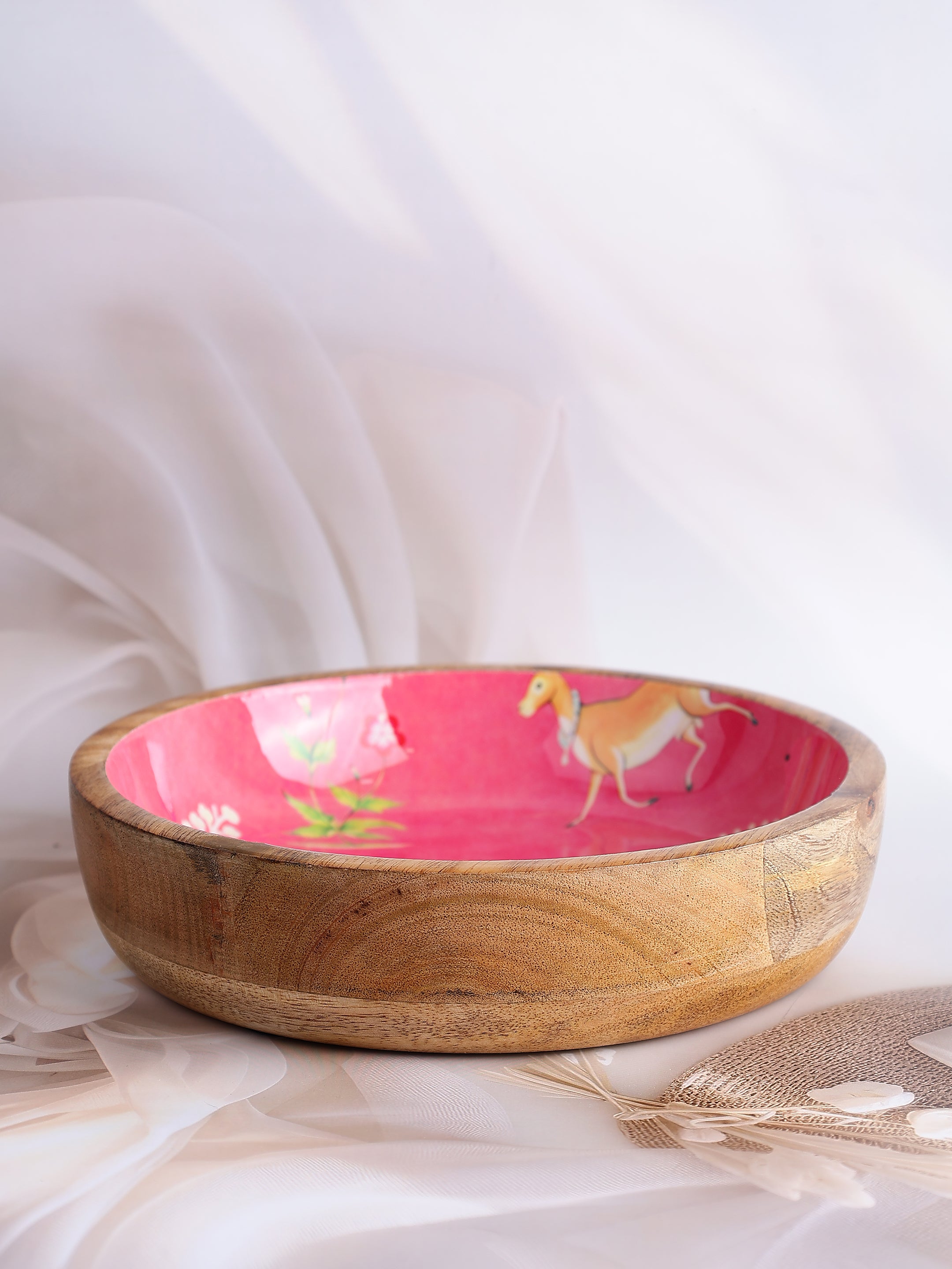 Jaipur Trails Wooden Bowl