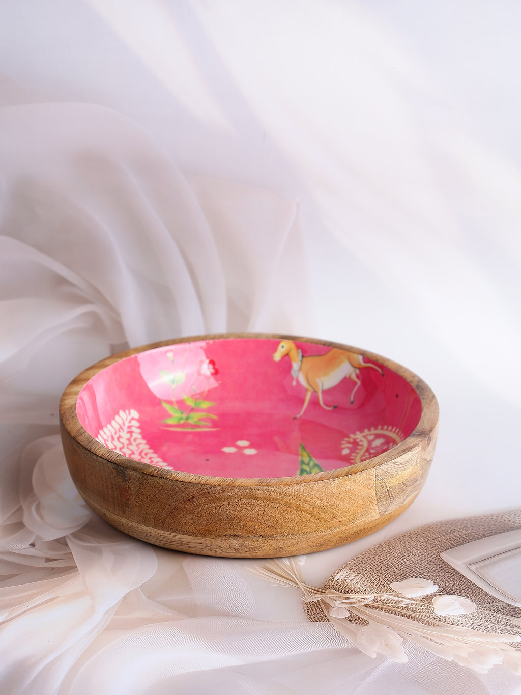 Jaipur Trails Wooden Bowl