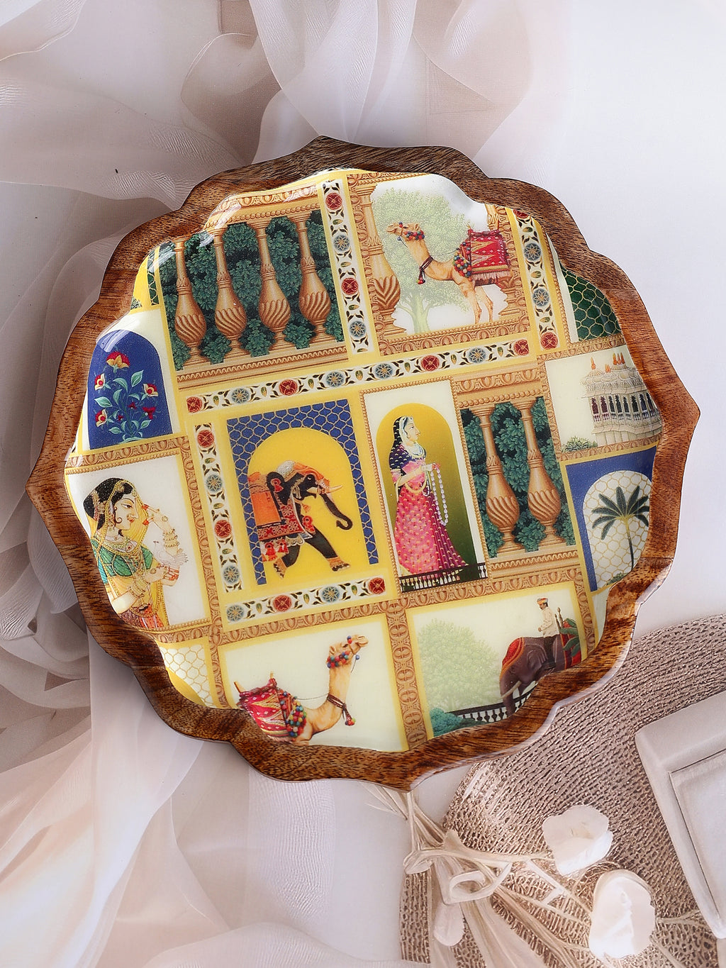 Durbar Dreams Wooden Platter
