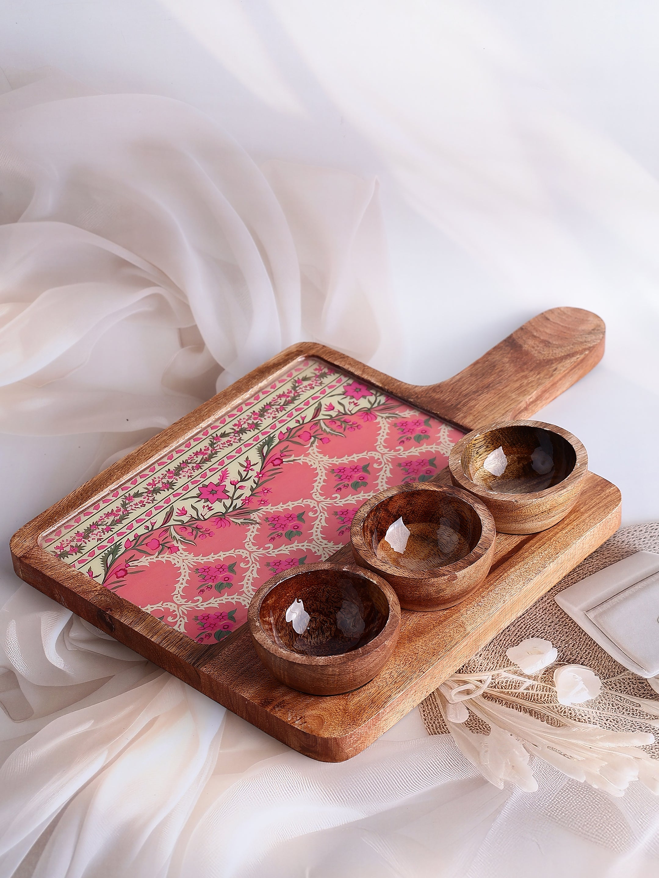 Blush Bazaar Wooden Platter