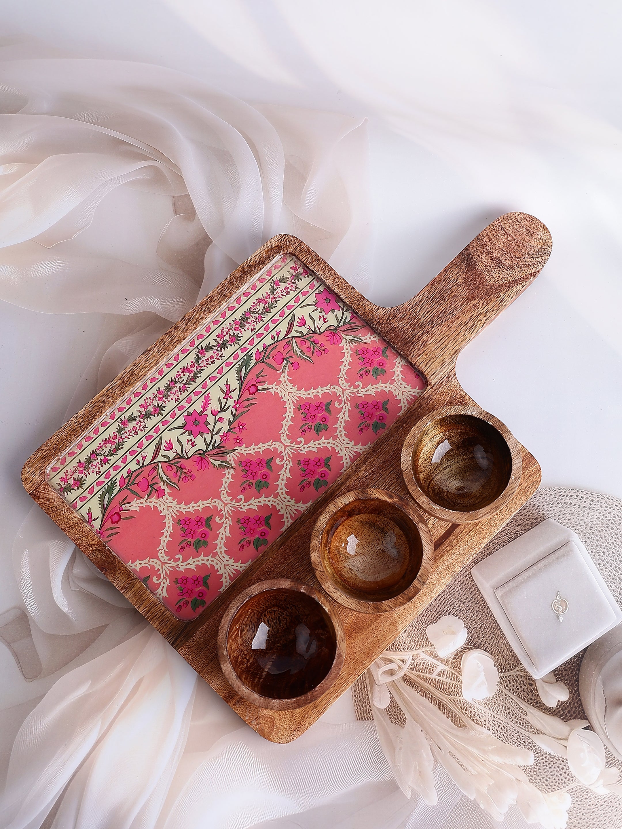 Blush Bazaar Wooden Platter