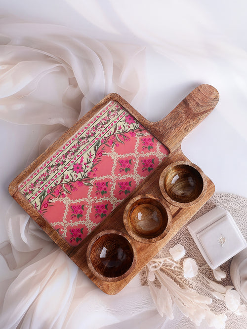 Blush Bazaar Wooden Platter
