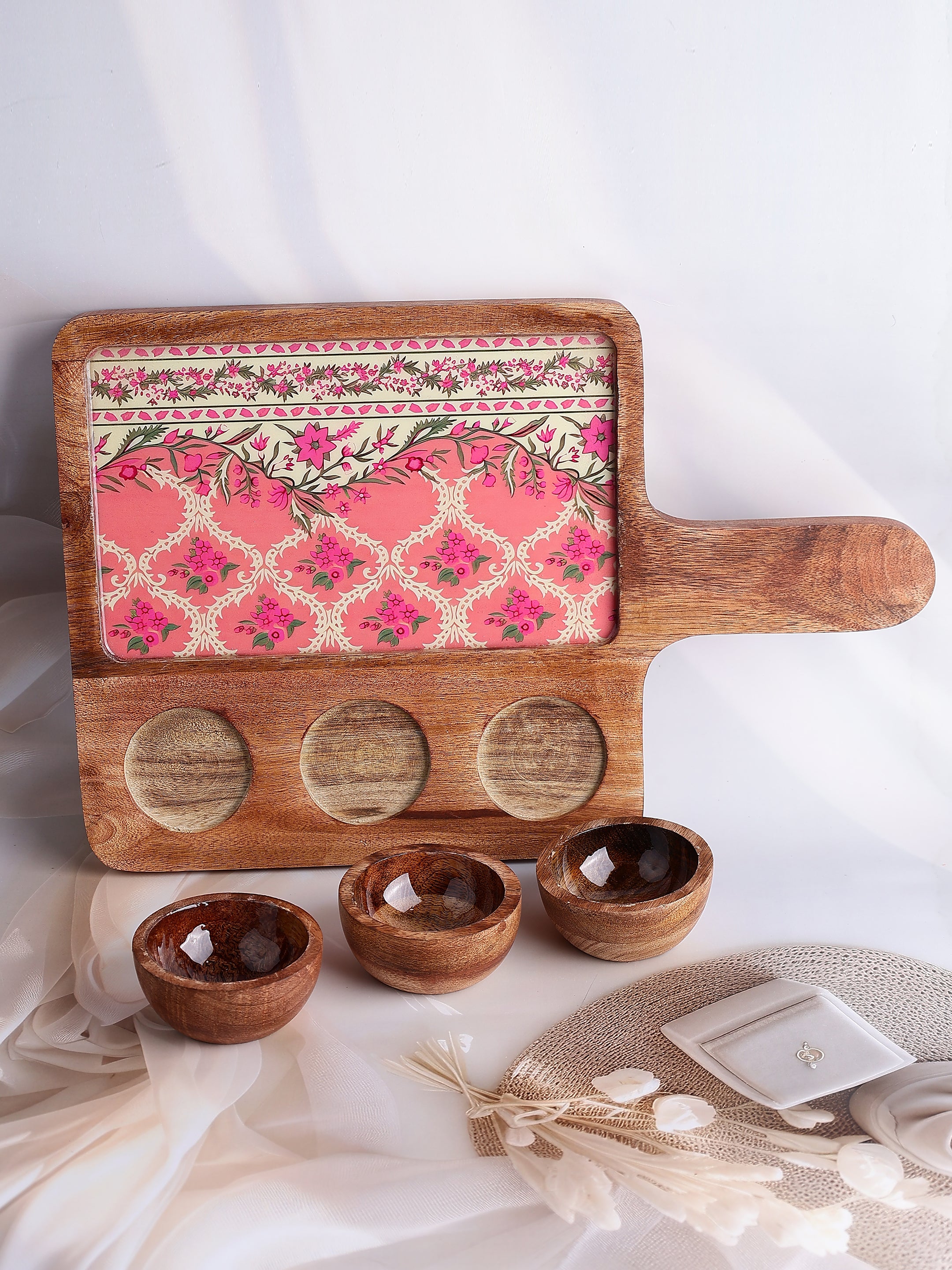 Blush Bazaar Wooden Platter