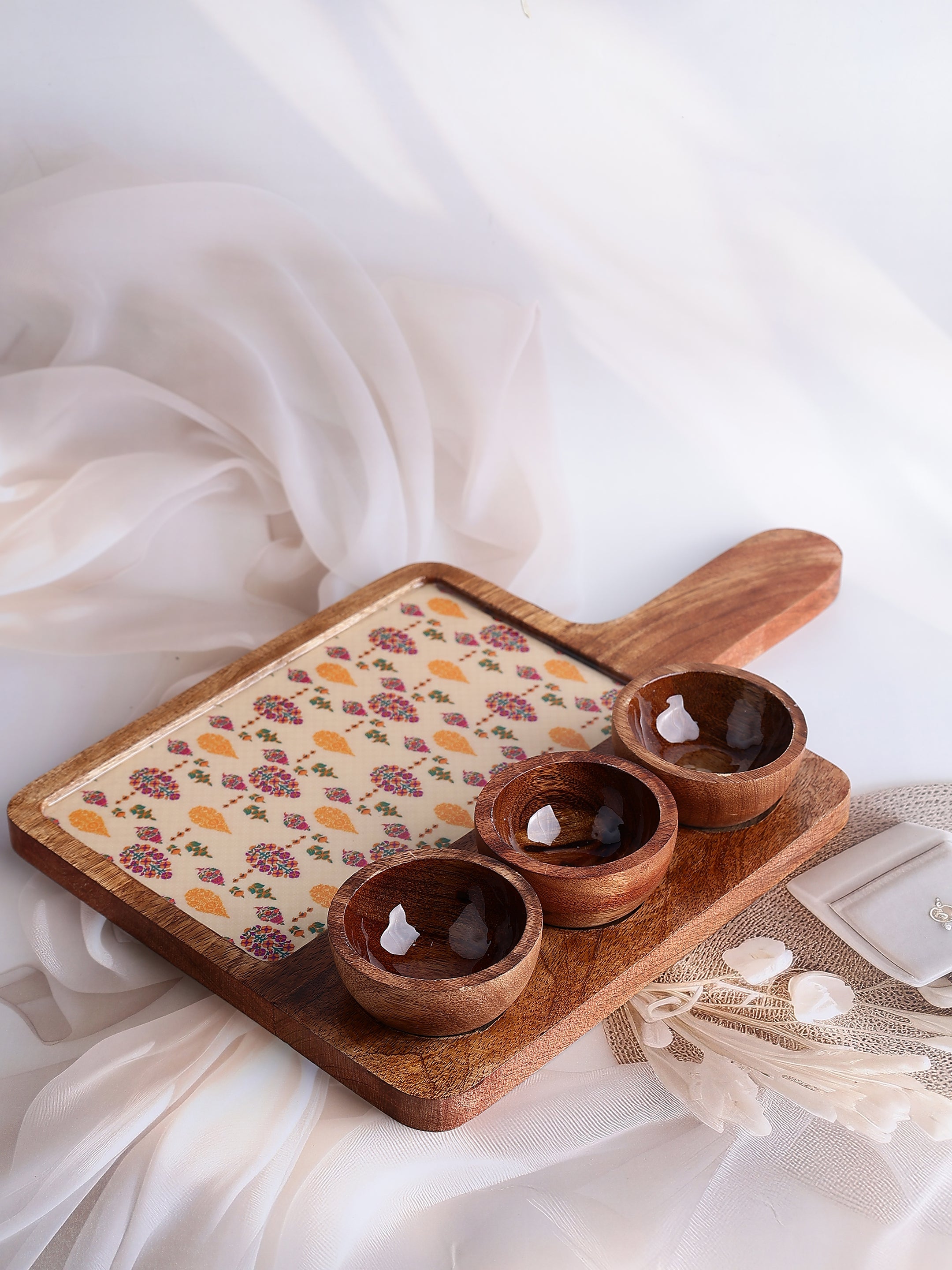 Paisley Picnic Wooden Platter