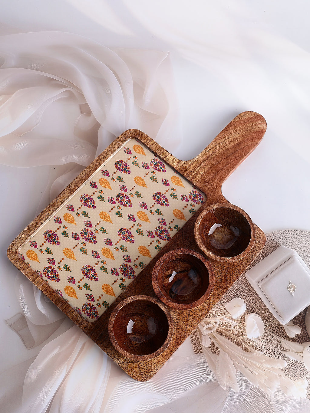 Paisley Picnic Wooden Platter