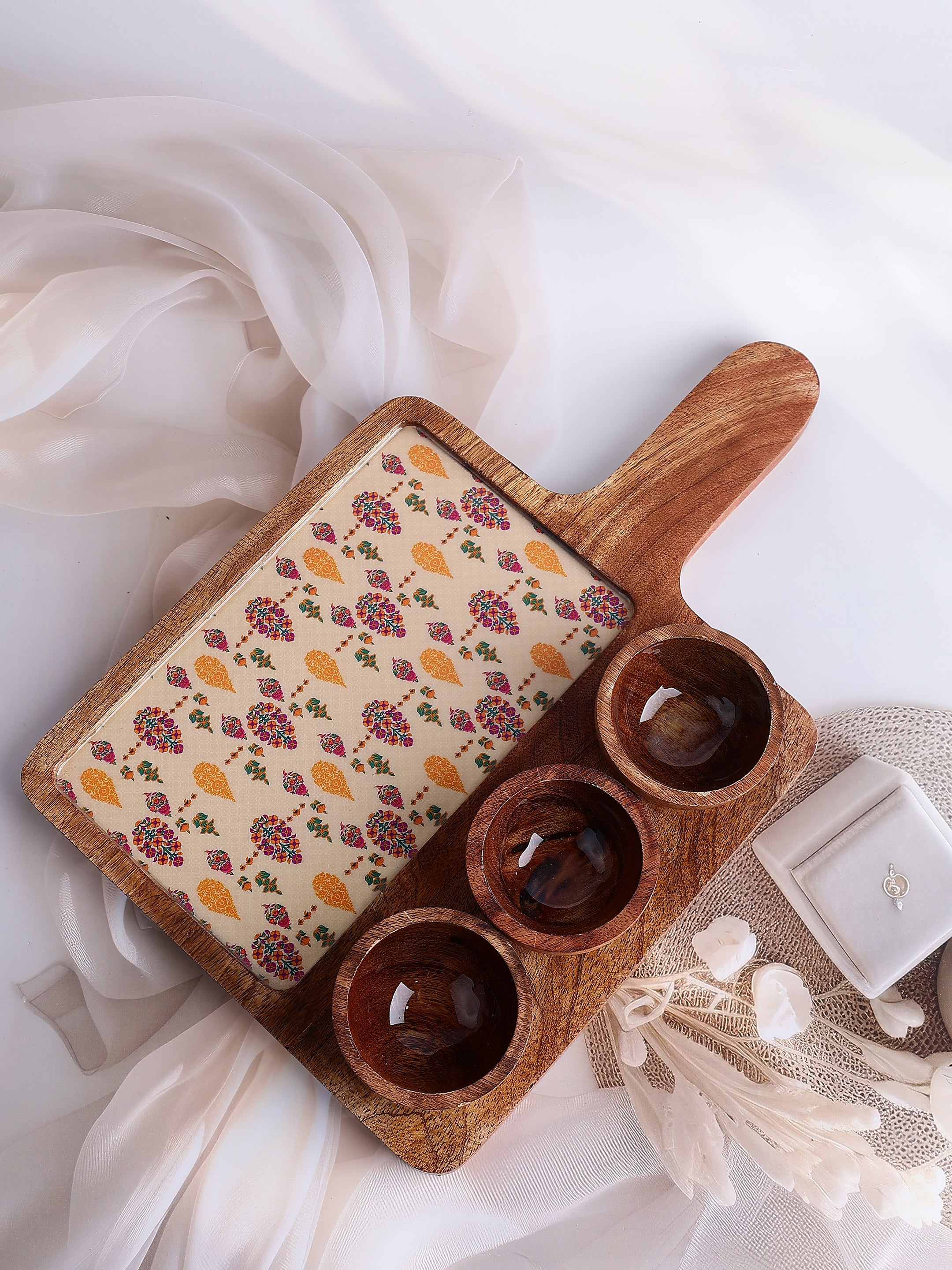 Paisley Picnic Wooden Platter