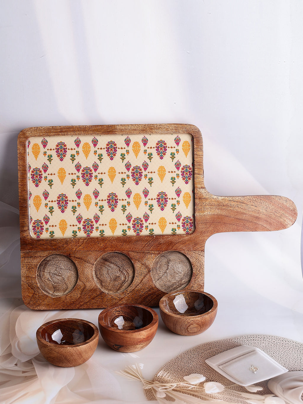 Paisley Picnic Wooden Platter