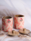 French Garden Wooden Jars