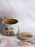 Jaipur Reverie Wooden Jar