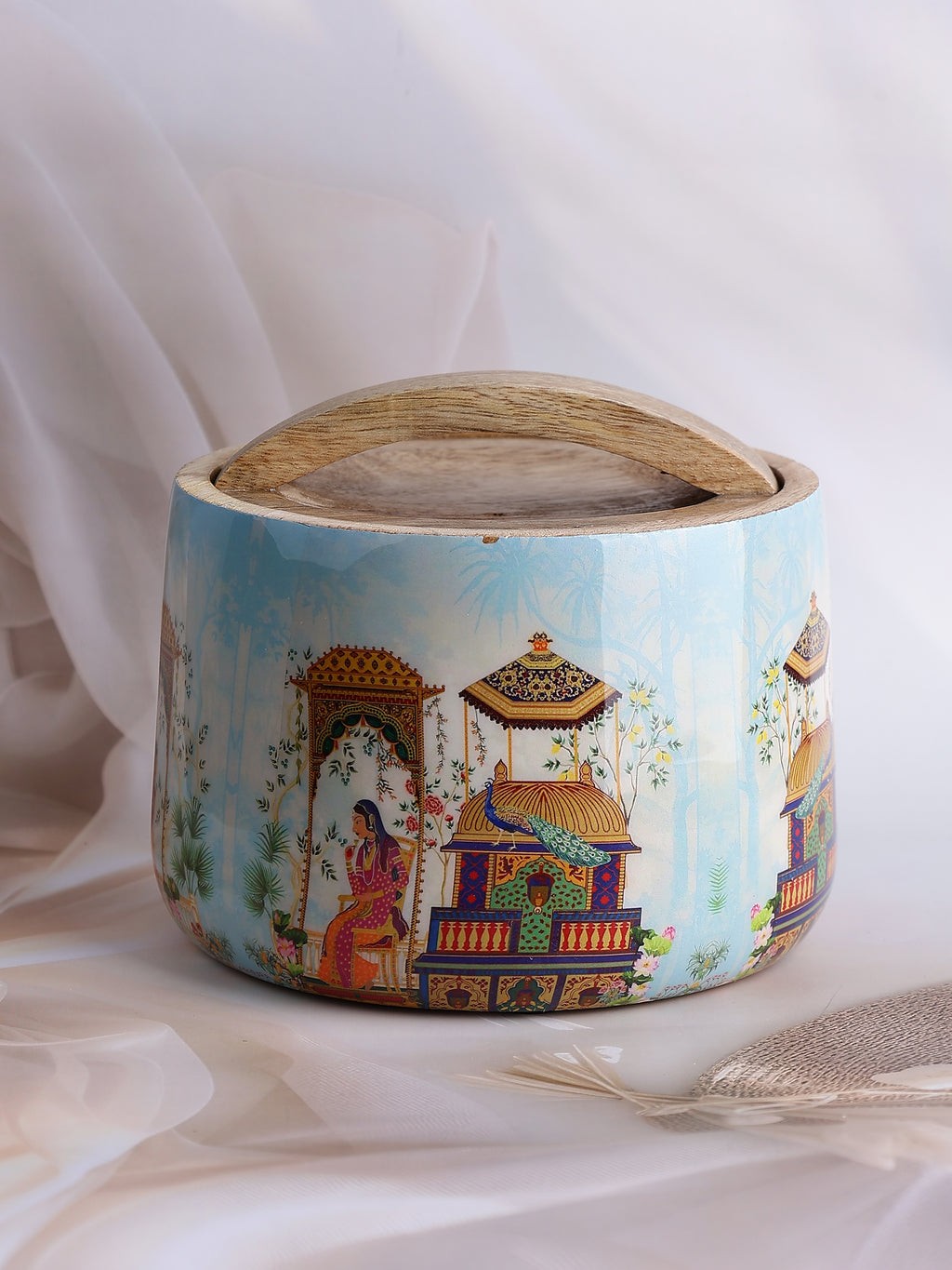 Jaipur Reverie Wooden Jar