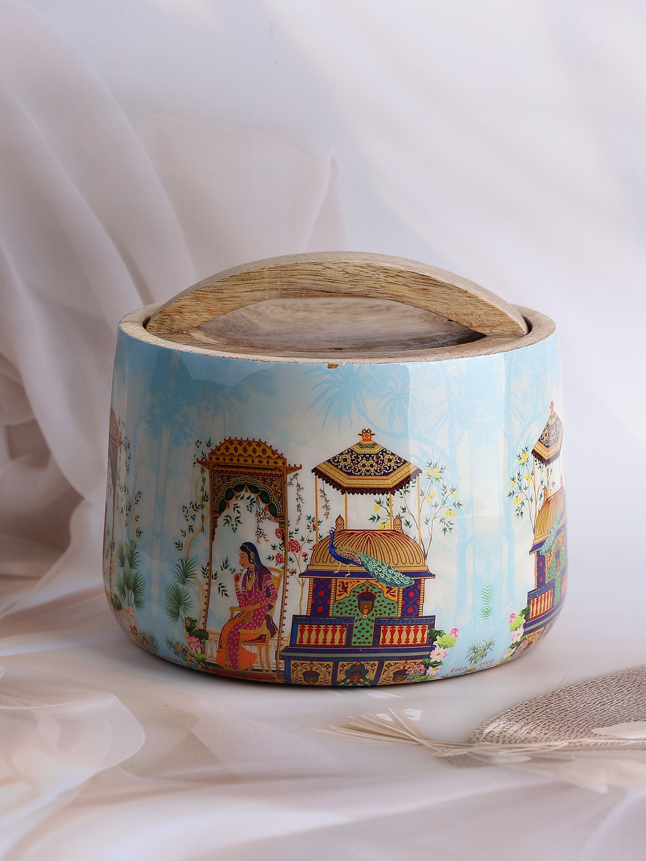 Jaipur Reverie Wooden Jar