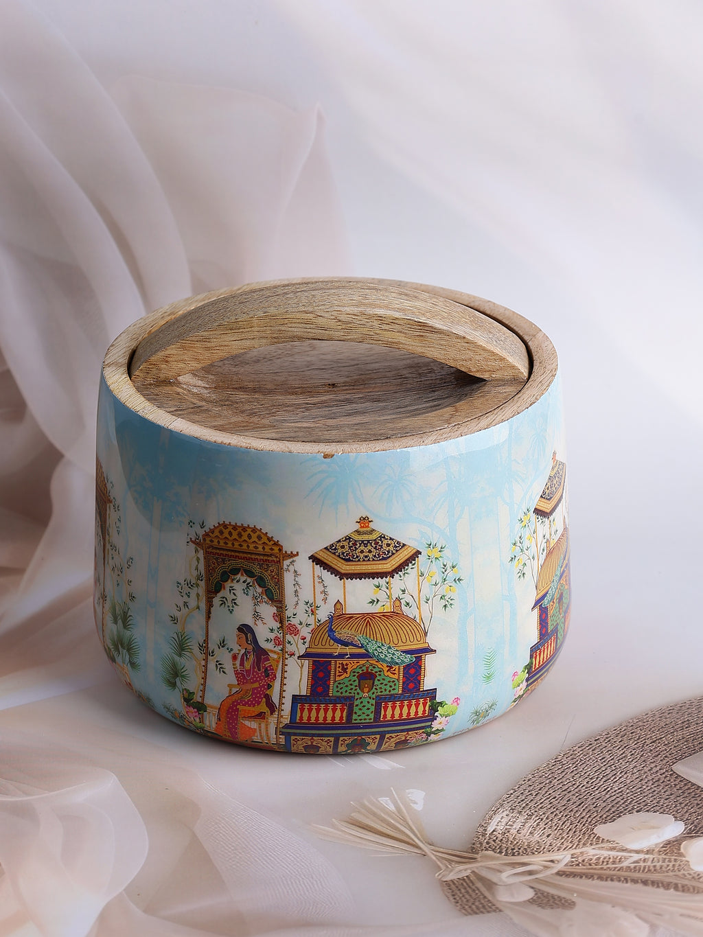Jaipur Reverie Wooden Jar