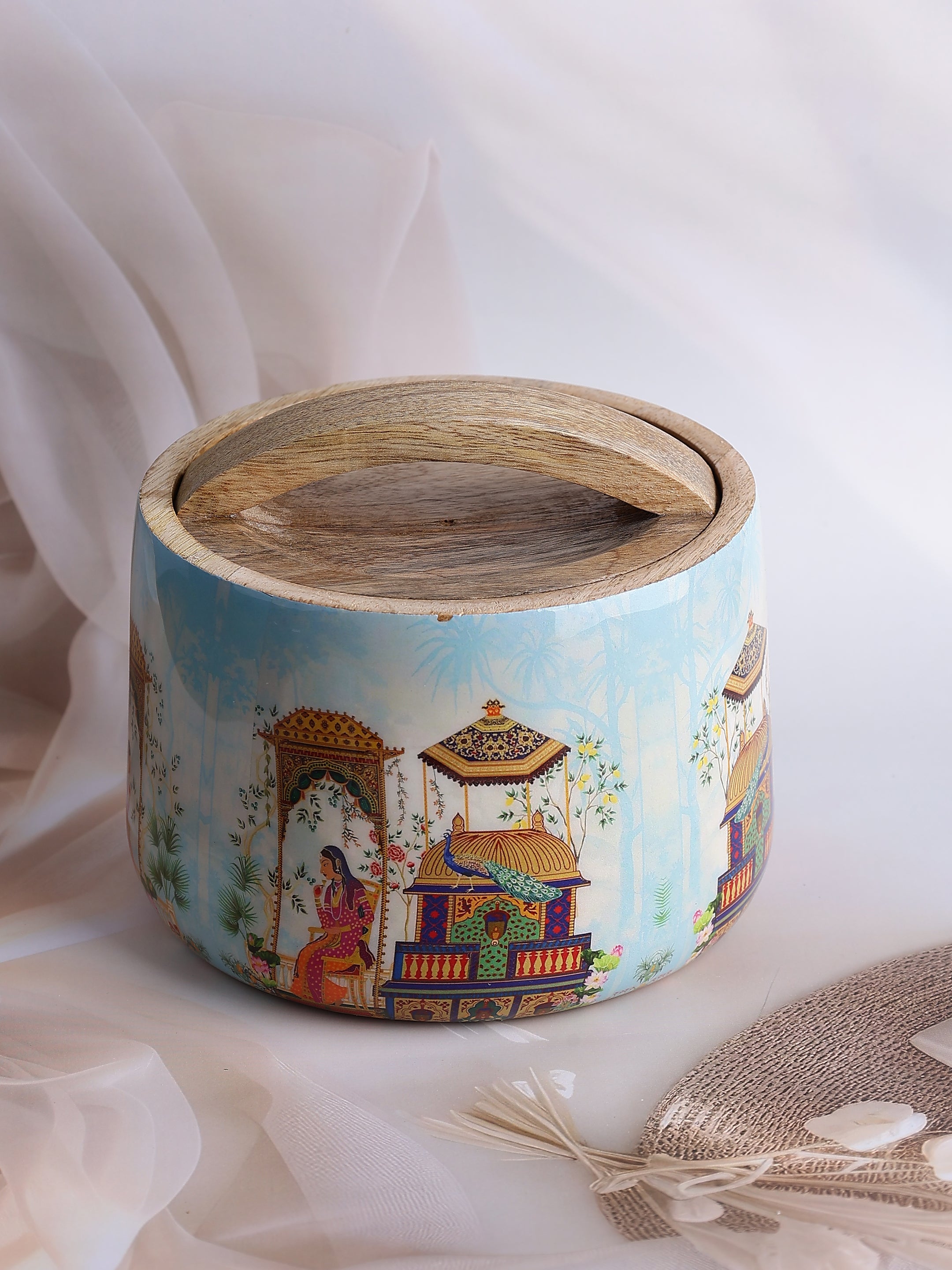 Jaipur Reverie Wooden Jar