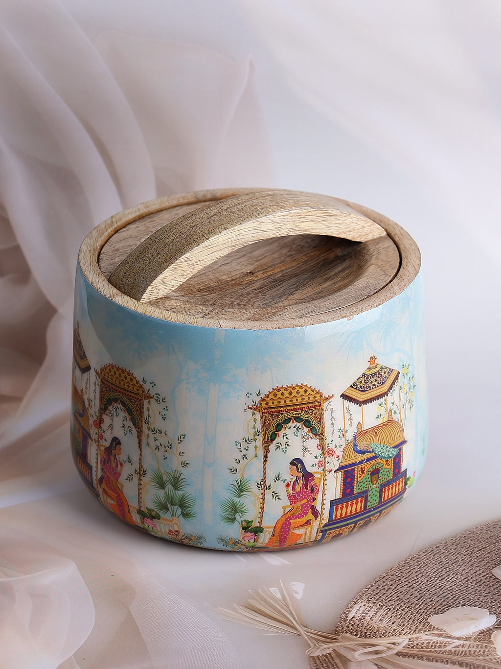 Jaipur Reverie Wooden Jar