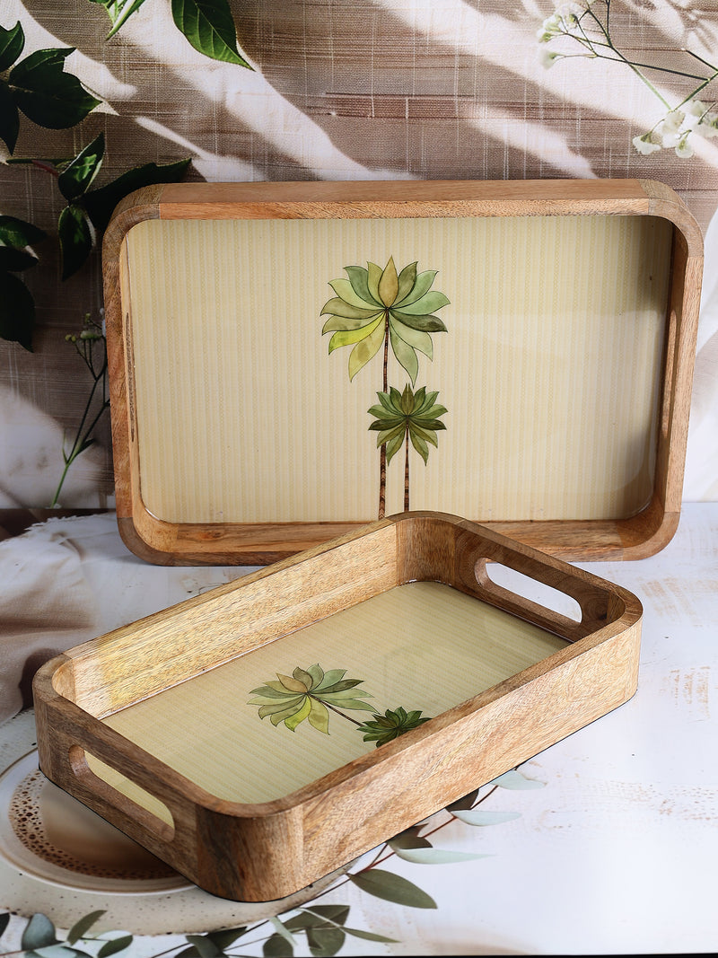 Eden Bloom Wooden Tray