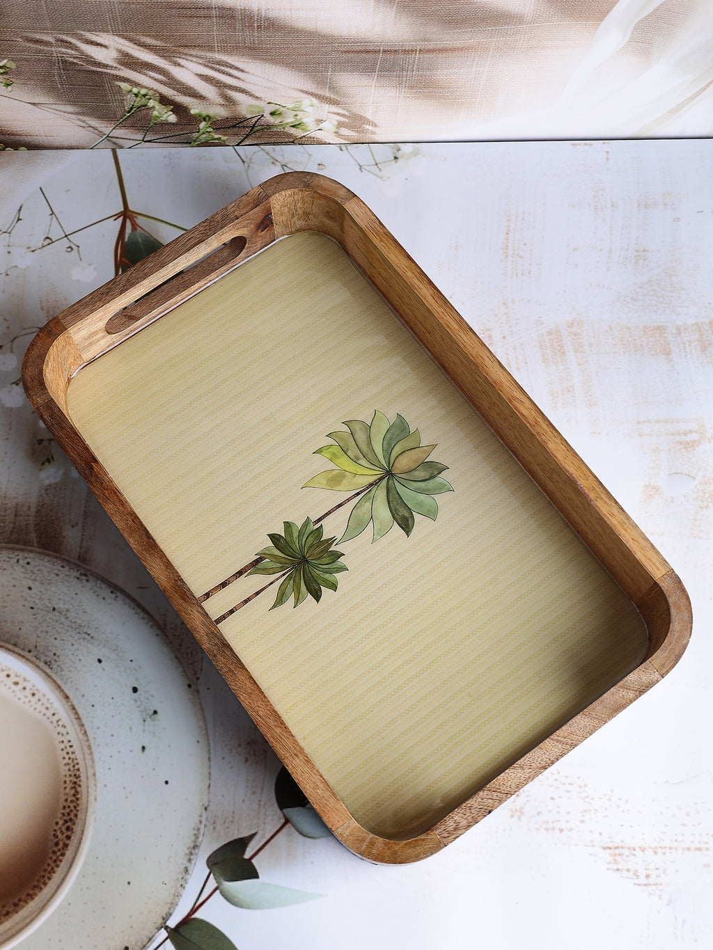 Eden Bloom Wooden Tray