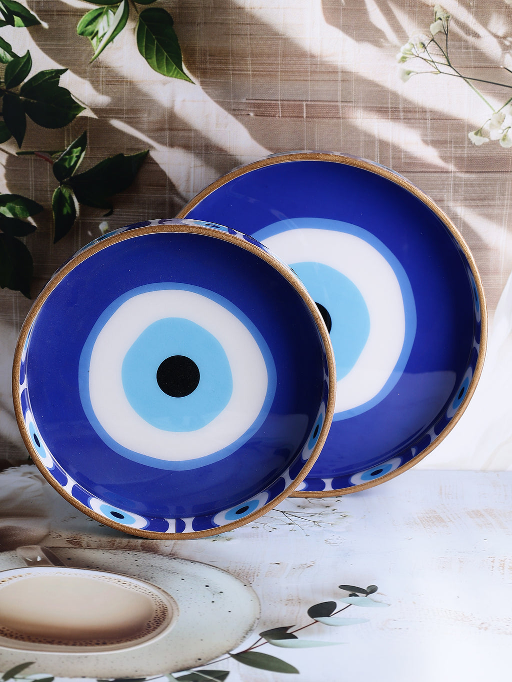 Santorini Blue Wooden Tray