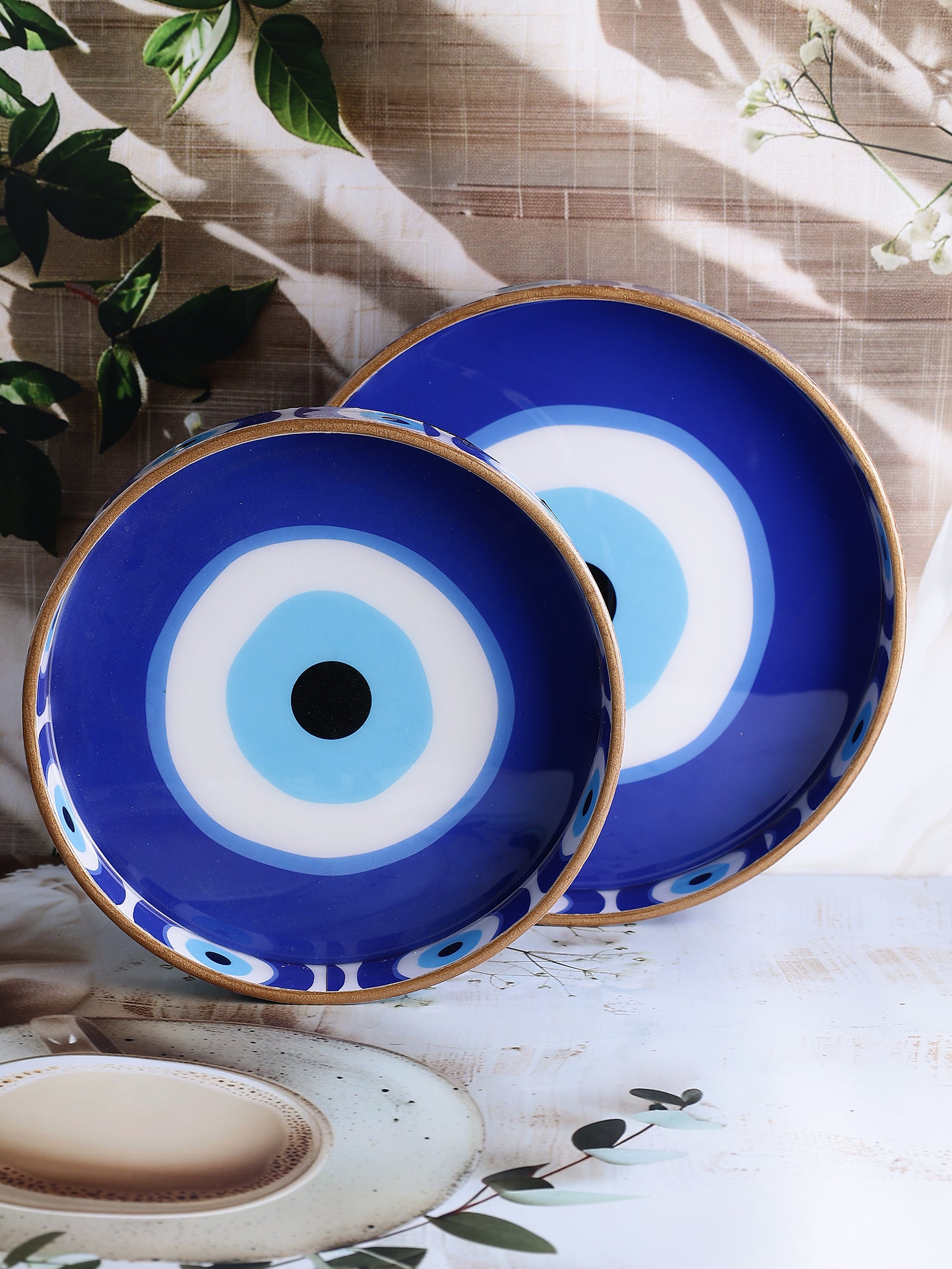 Santorini Blue Wooden Tray