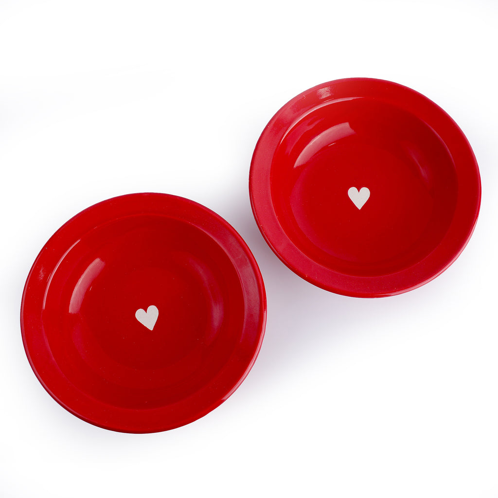 Valentine Heart Pasta Plate