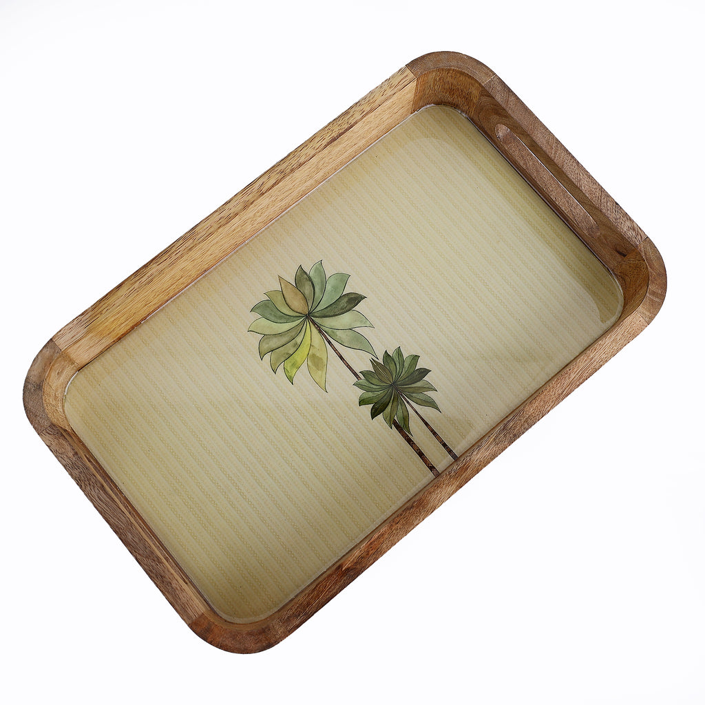 Eden Bloom Wooden Tray