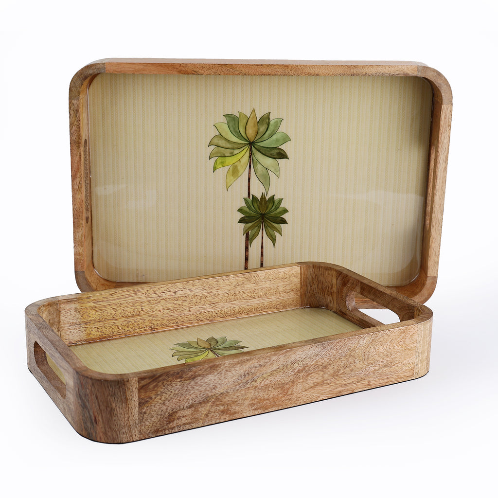 Eden Bloom Wooden Tray