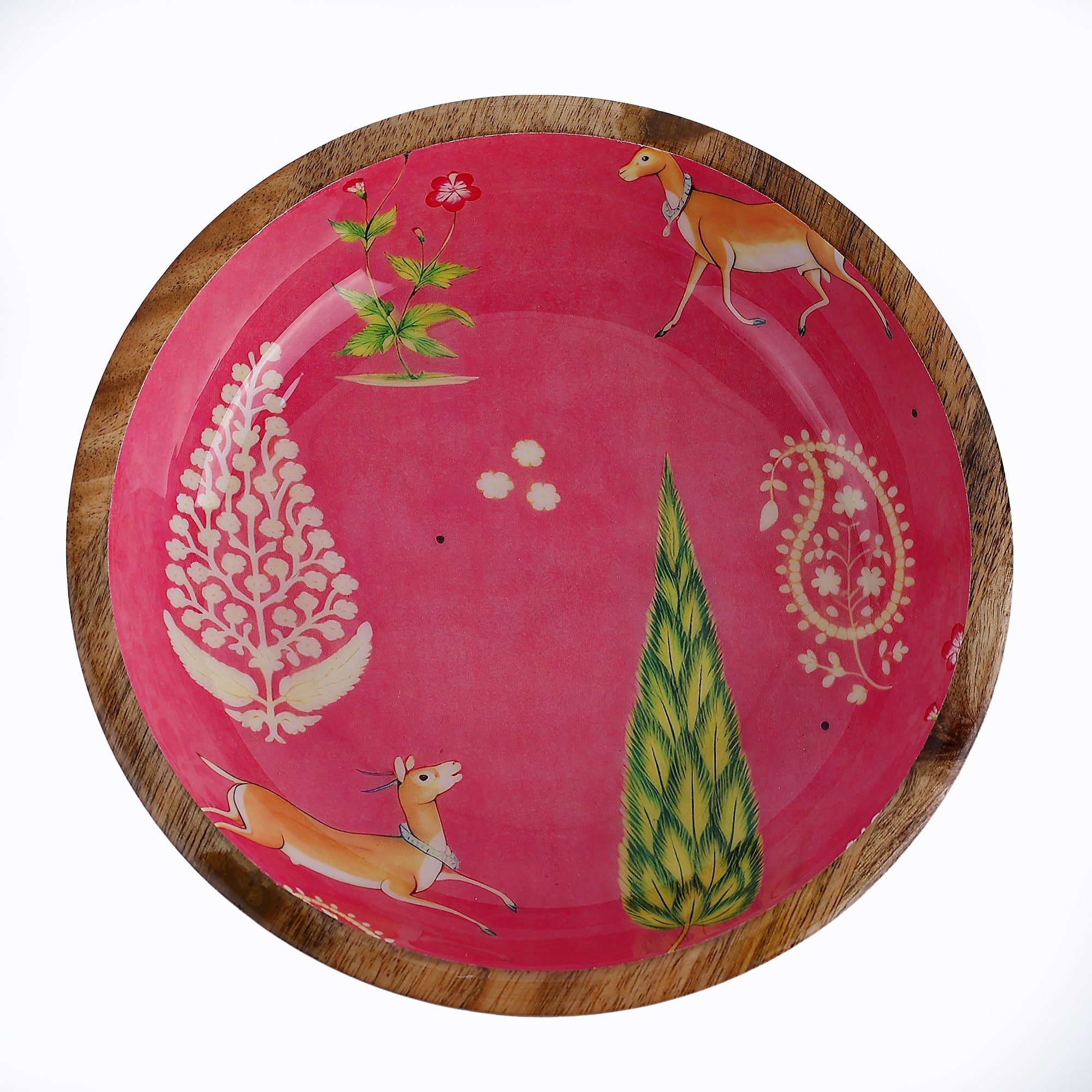 Jaipur Trails Wooden Bowl