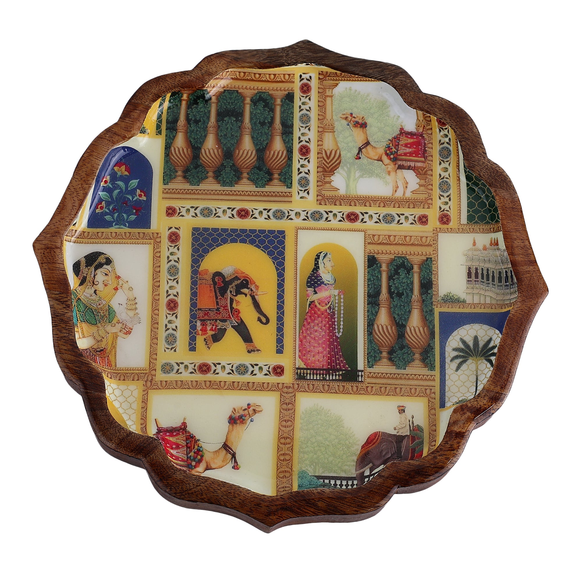 Durbar Dreams Wooden Platter