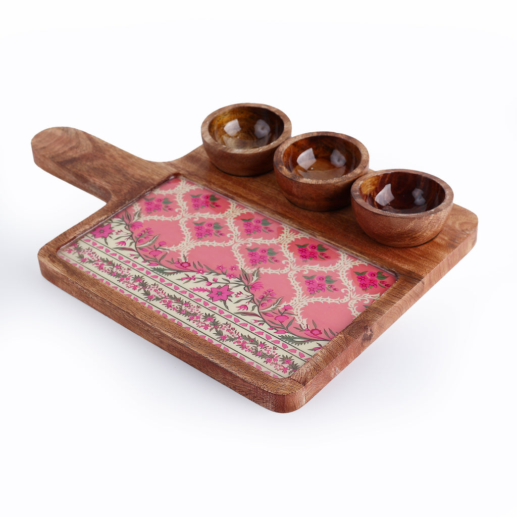 Blush Bazaar Wooden Platter