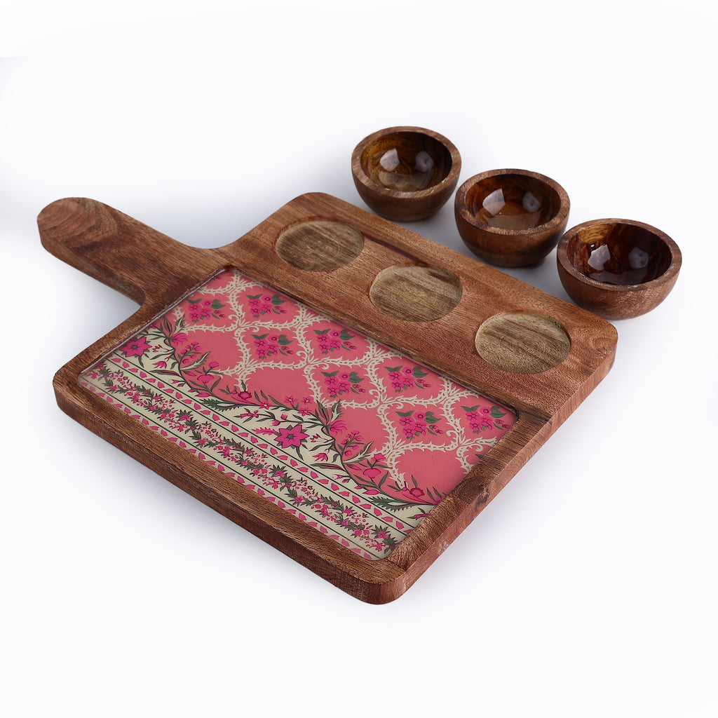 Blush Bazaar Wooden Platter