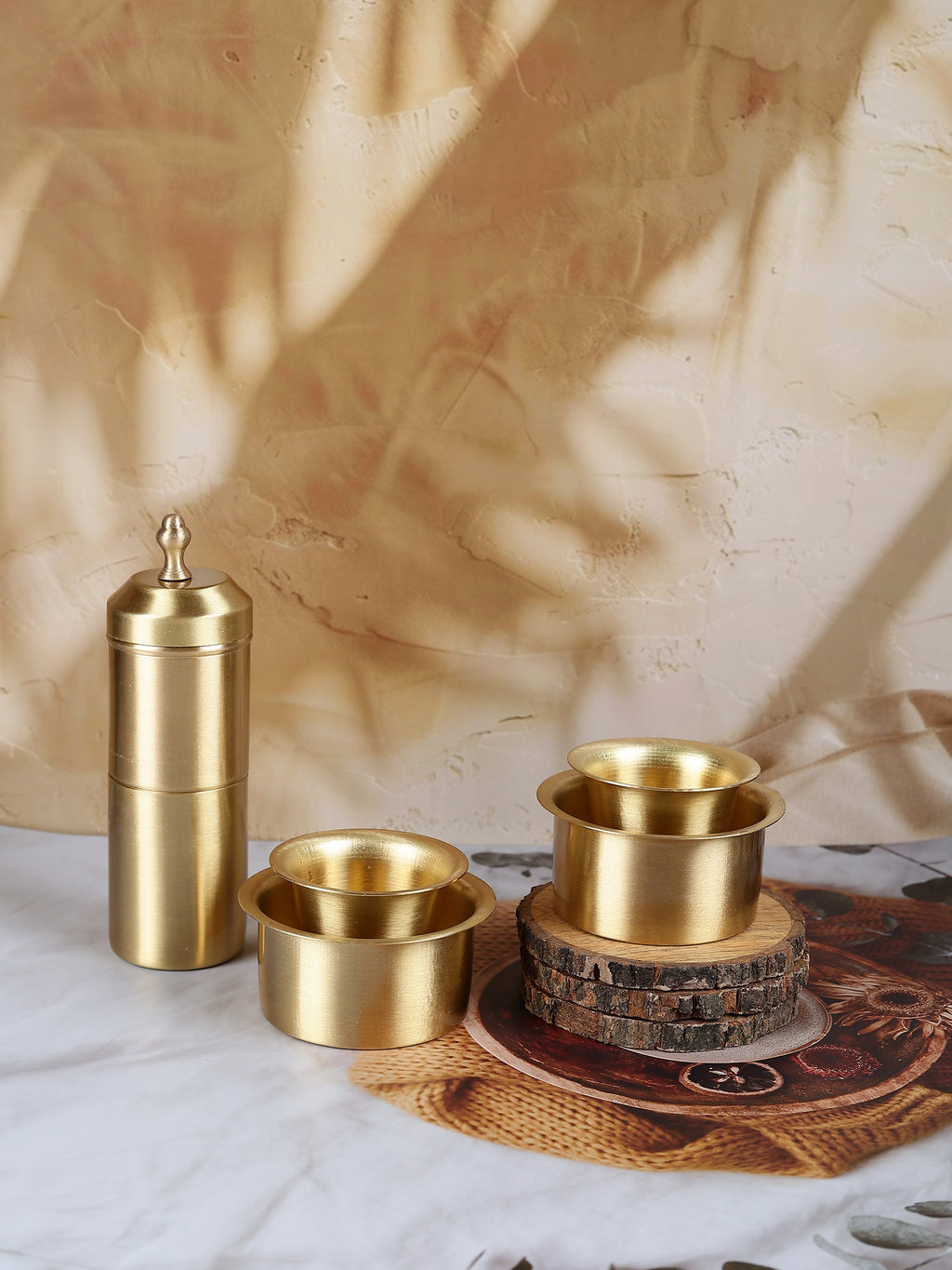 Brass Filter Coffee Set