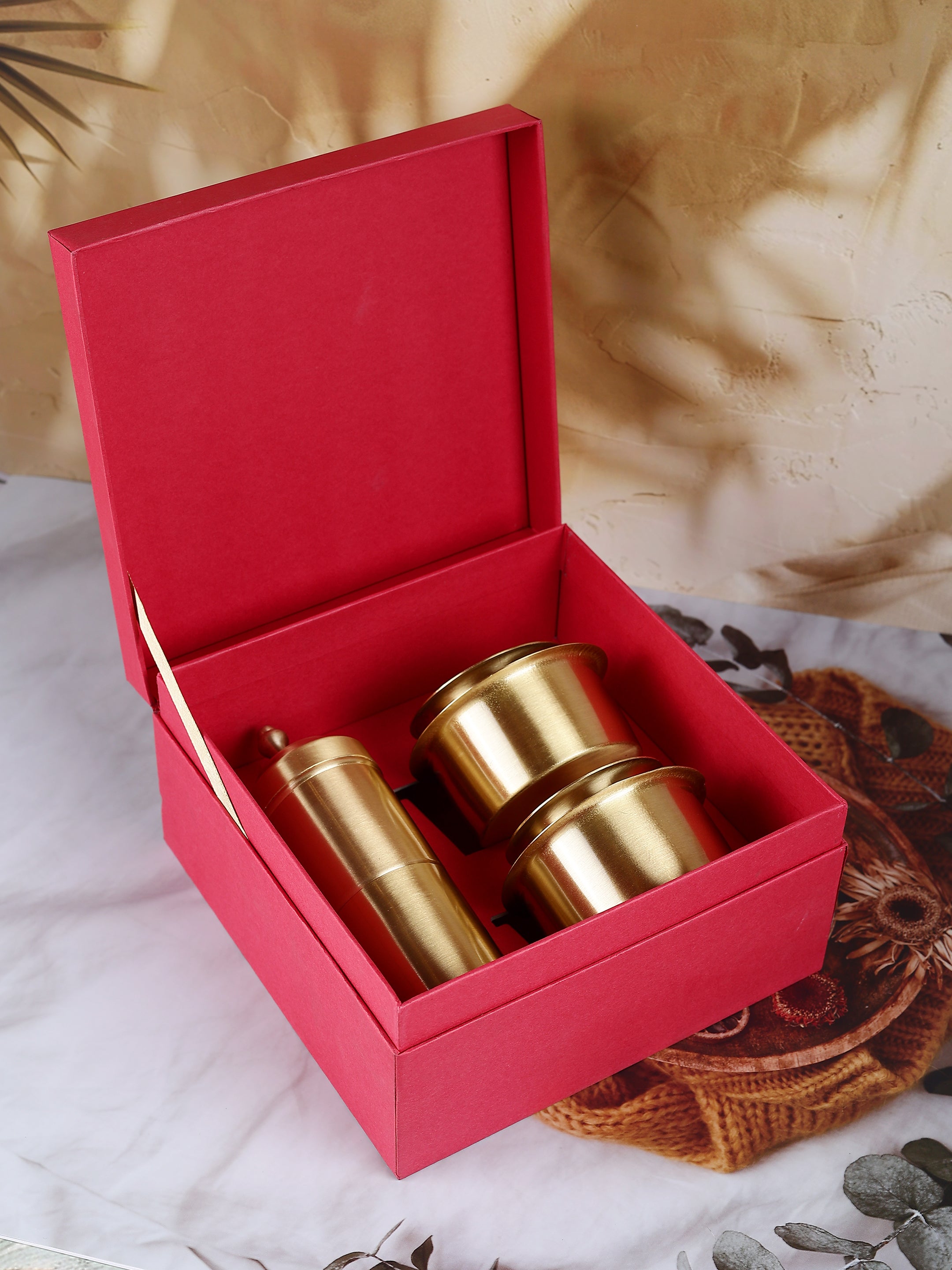 Brass Filter Coffee Set