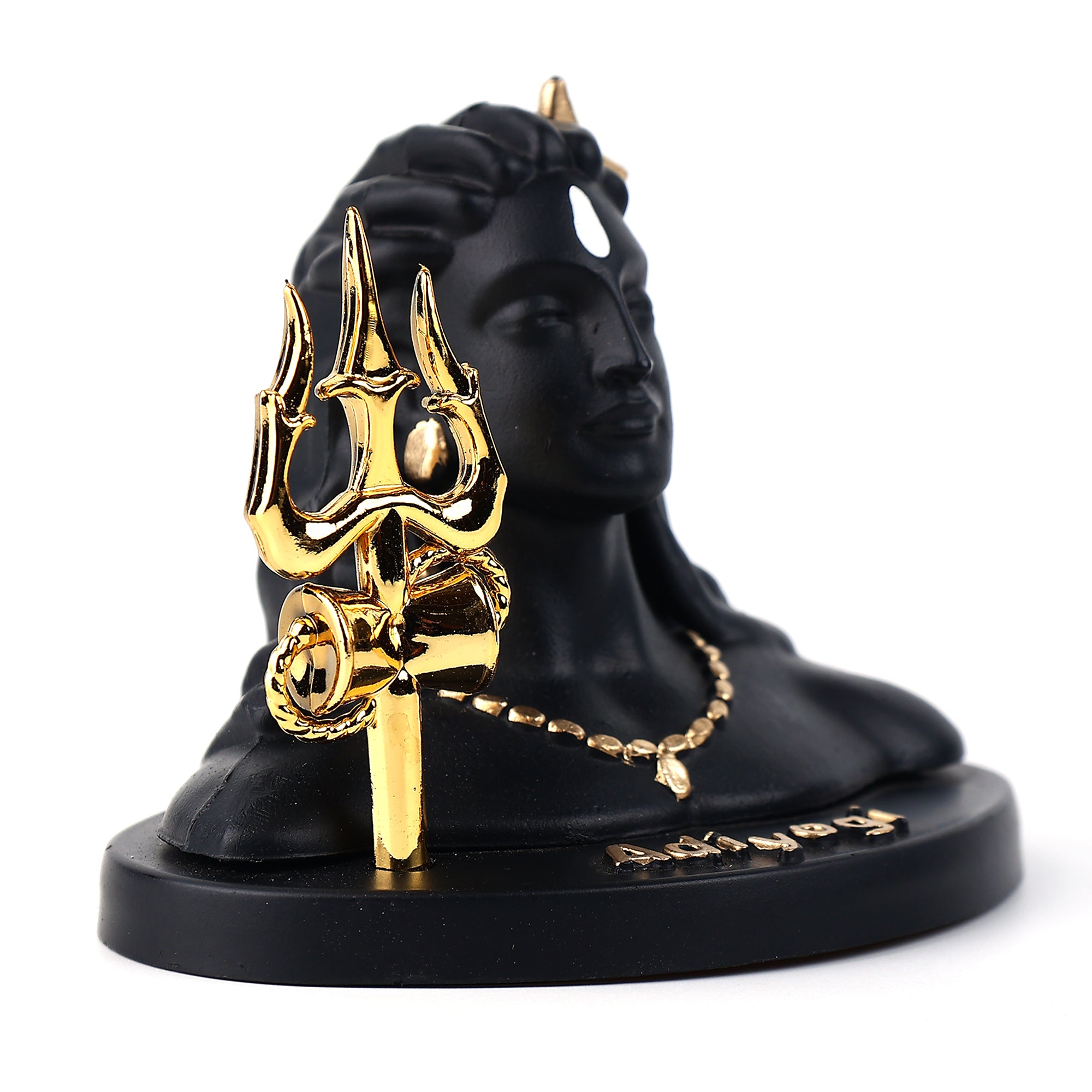 Adiyogi with Golden Trishul